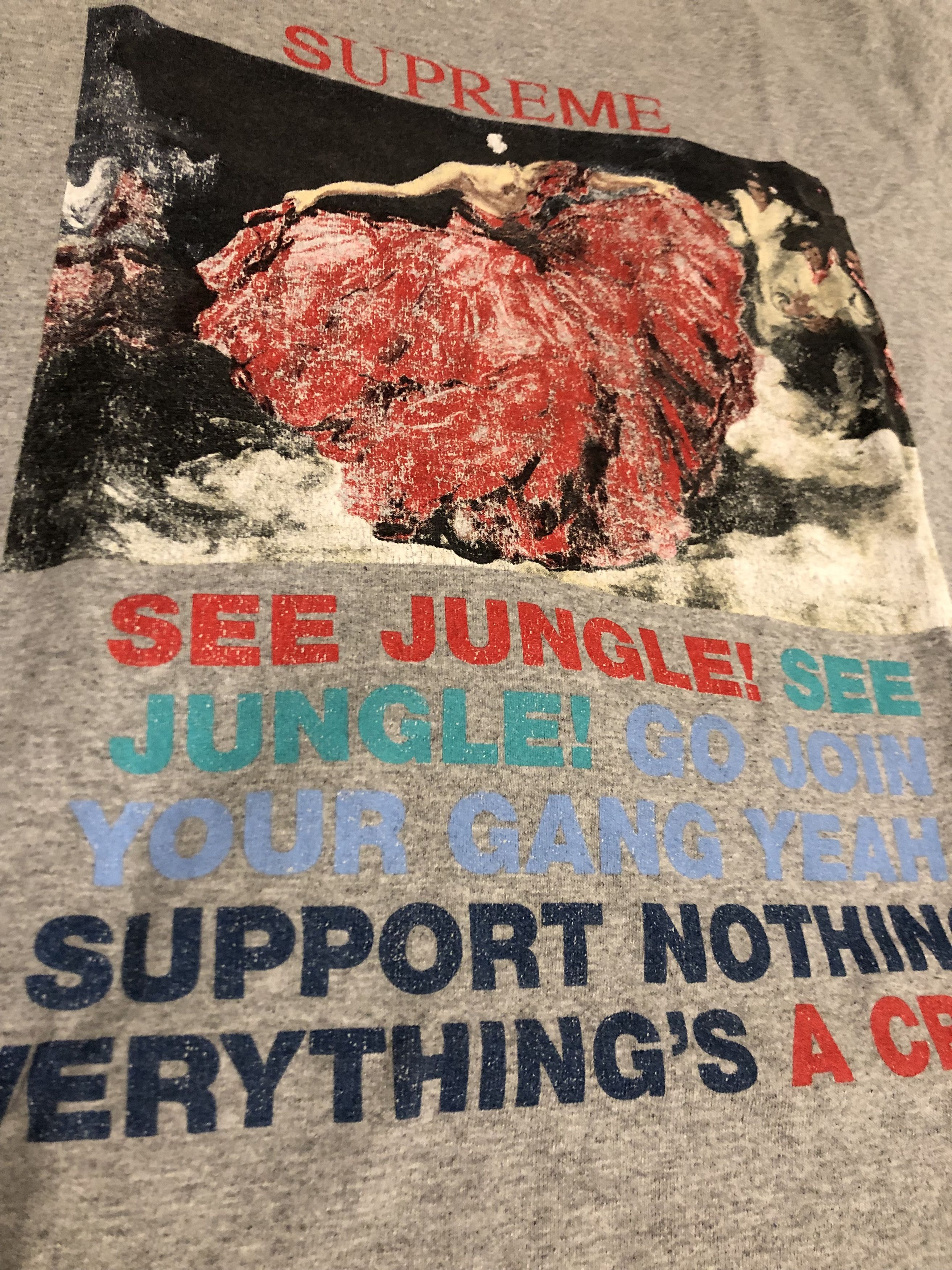 Supreme Supreme Dancer Tee Grey Medium Size US M / EU 48-50 / 2 - 2 Thumbnail