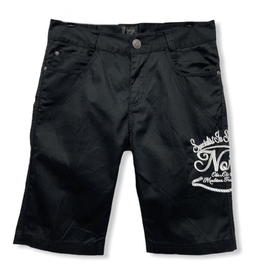 Norton × Vintage VINTAGE MOTORCYLE! NORTON Embroidery Camo Pocket Shorts Size US 31 - 4 Thumbnail