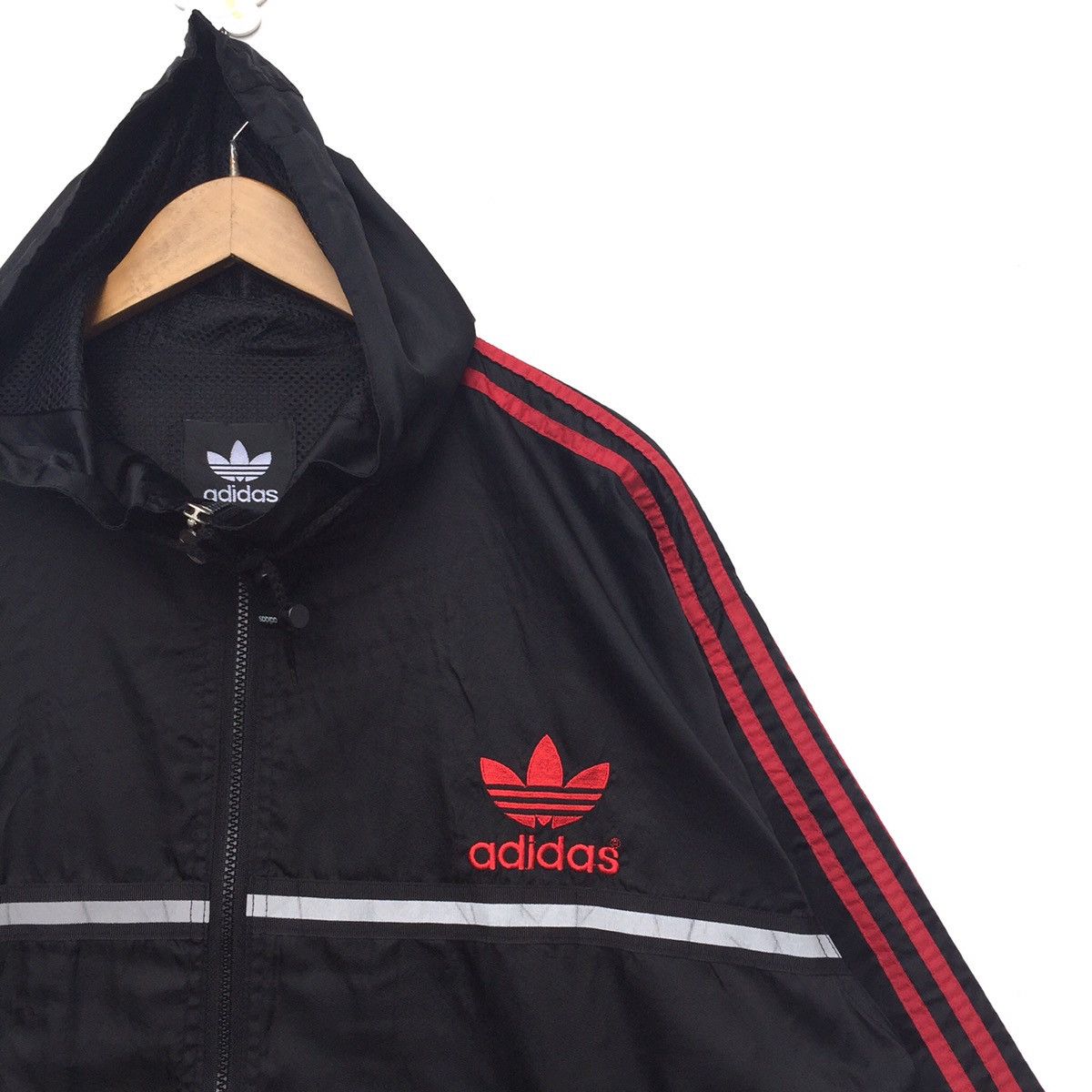 Adidas Vintage 90s Adidas Trefoil Big Logo Windbreaker Jacket | XL Size US XL / EU 56 / 4 - 2 Thumbnail