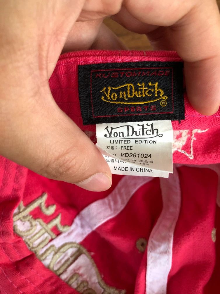 Von Dutch VON DUTCH PINK STRAP BACK HAT Size ONE SIZE - 9 Thumbnail