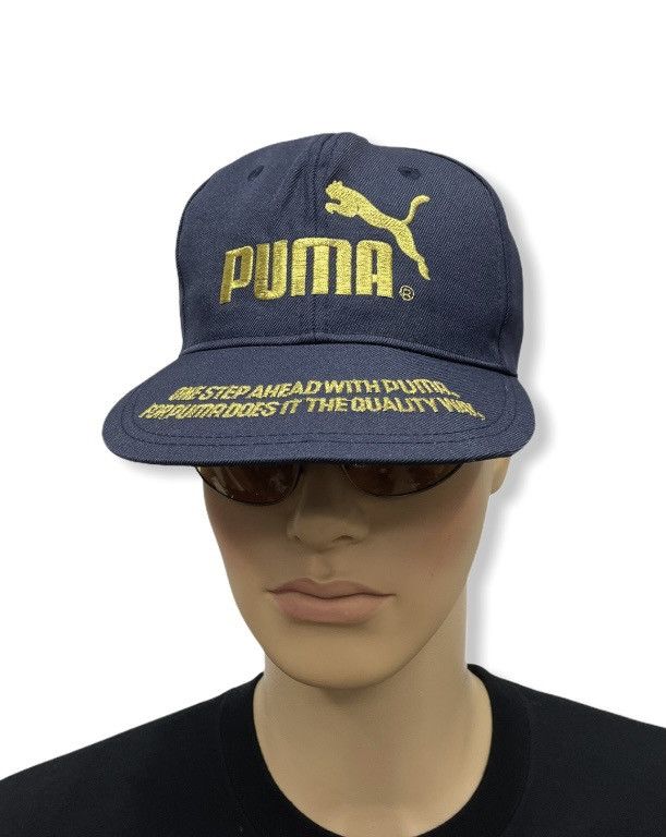 Puma VERY RARE! VINTAGE 80’s PUMA “Gold” Embroidery Hat Size ONE SIZE - 1 Thumbnail