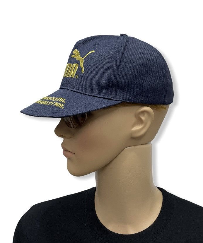 Puma VERY RARE! VINTAGE 80’s PUMA “Gold” Embroidery Hat Size ONE SIZE - 3 Thumbnail