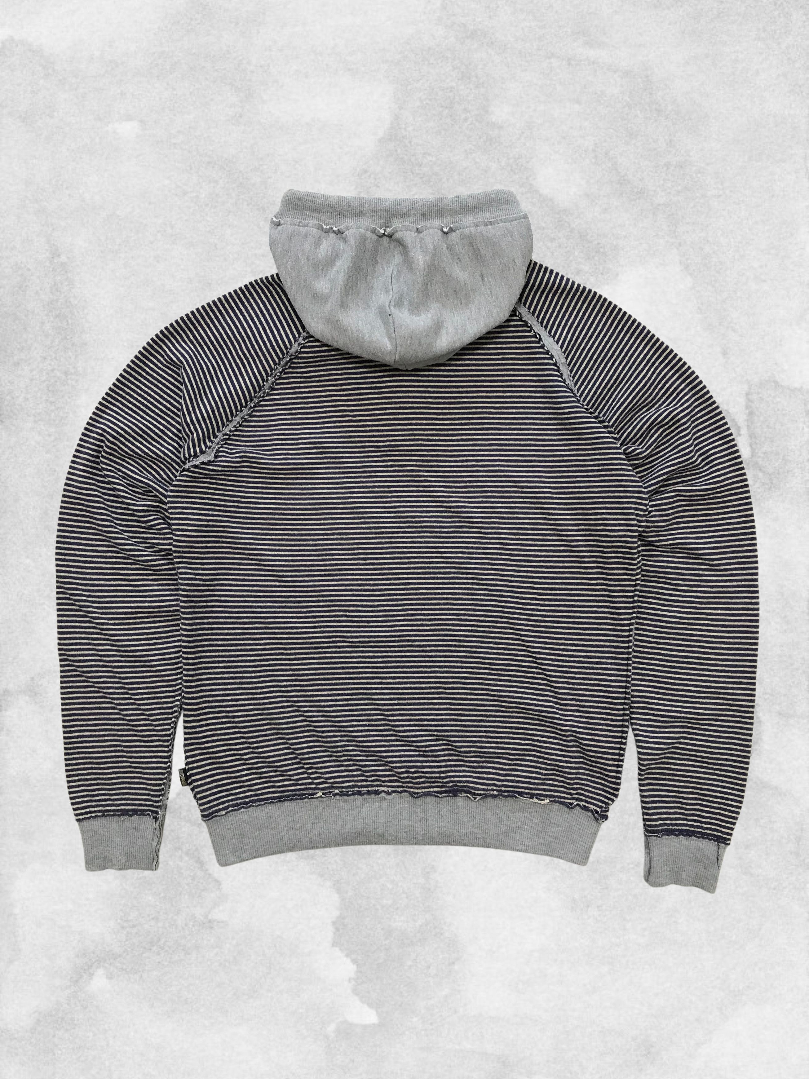 Just Cavalli JUST CAVALLI Roberto Hoodie Striped Hoody Gray Men's Size US L / EU 52-54 / 3 - 2 Thumbnail