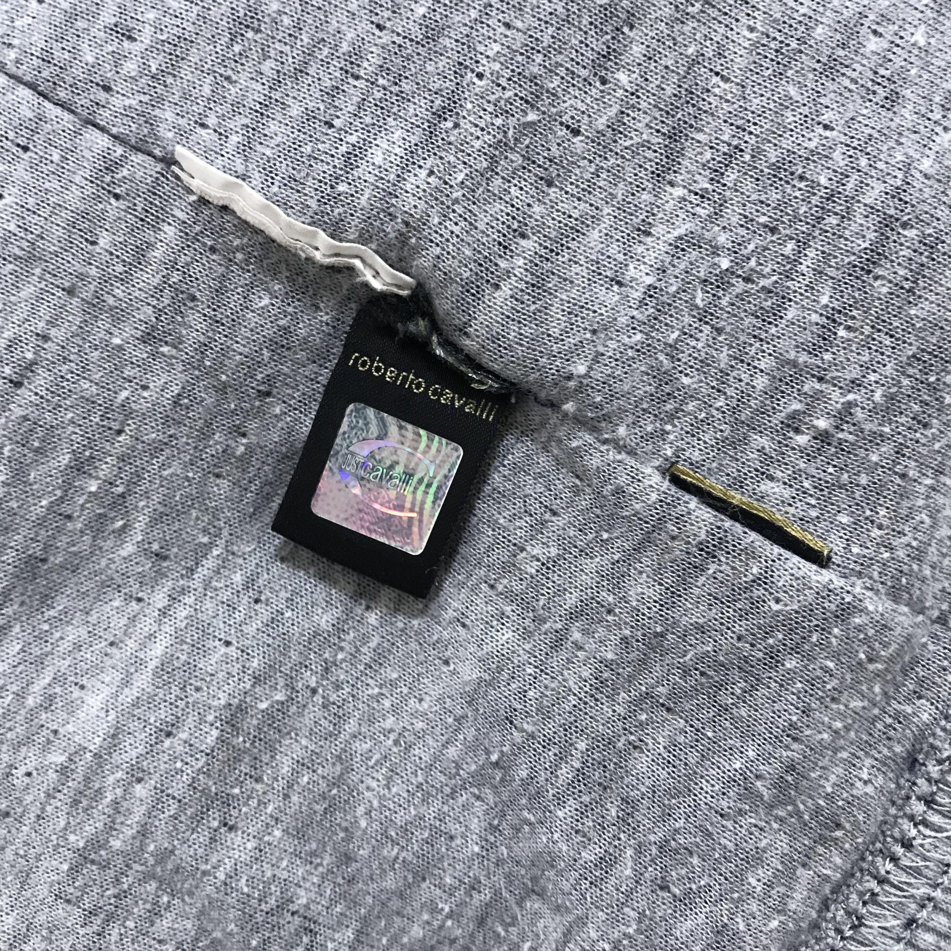 Just Cavalli JUST CAVALLI Roberto Hoodie Striped Hoody Gray Men's Size US L / EU 52-54 / 3 - 7 Thumbnail