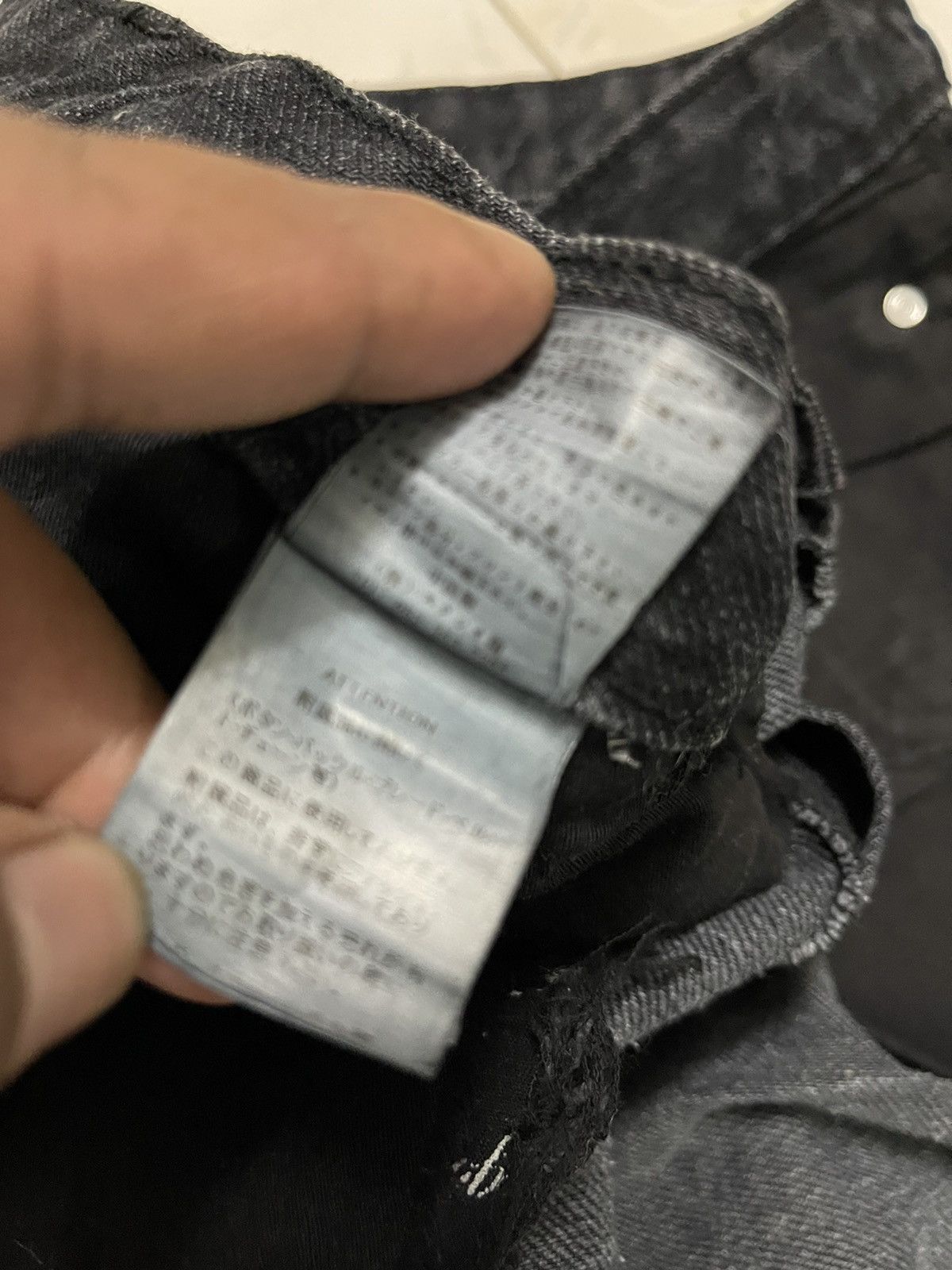 If Six Was Nine × Le Grande Bleu (L.G.B.) × Seditionaries Berning Sho Punkers Distressed Black Denim Size US 30 / EU 46 - 16 Thumbnail