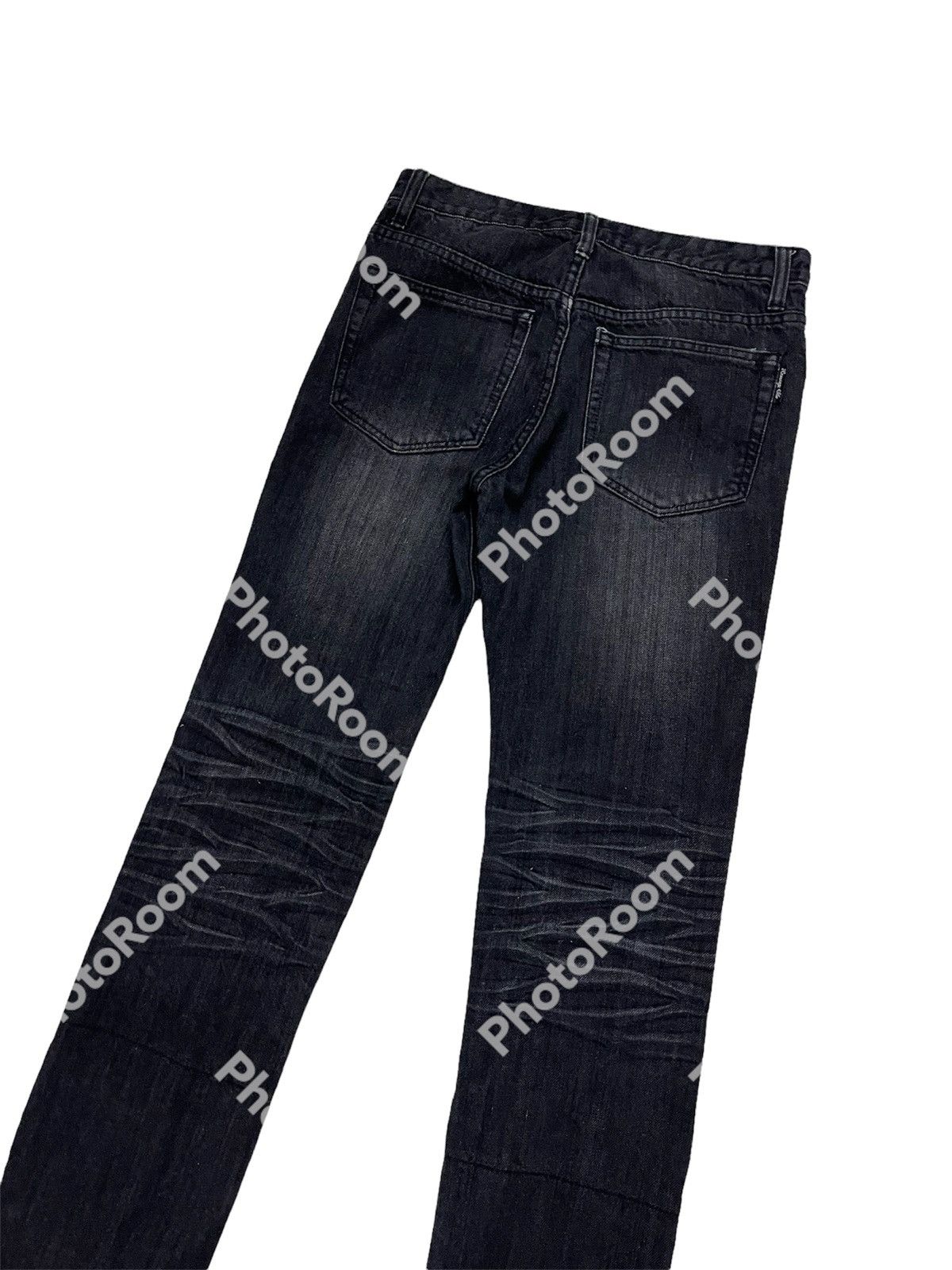 If Six Was Nine × Le Grande Bleu (L.G.B.) × Seditionaries Berning Sho Punkers Distressed Black Denim Size US 30 / EU 46 - 10 Thumbnail