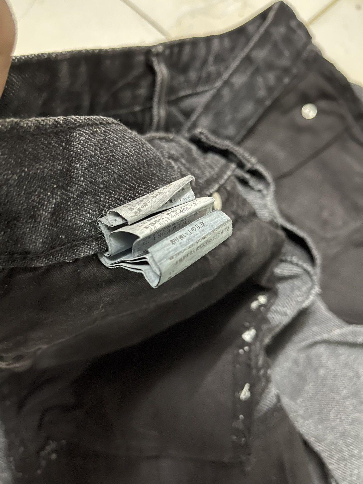 If Six Was Nine × Le Grande Bleu (L.G.B.) × Seditionaries Berning Sho Punkers Distressed Black Denim Size US 30 / EU 46 - 17 Thumbnail