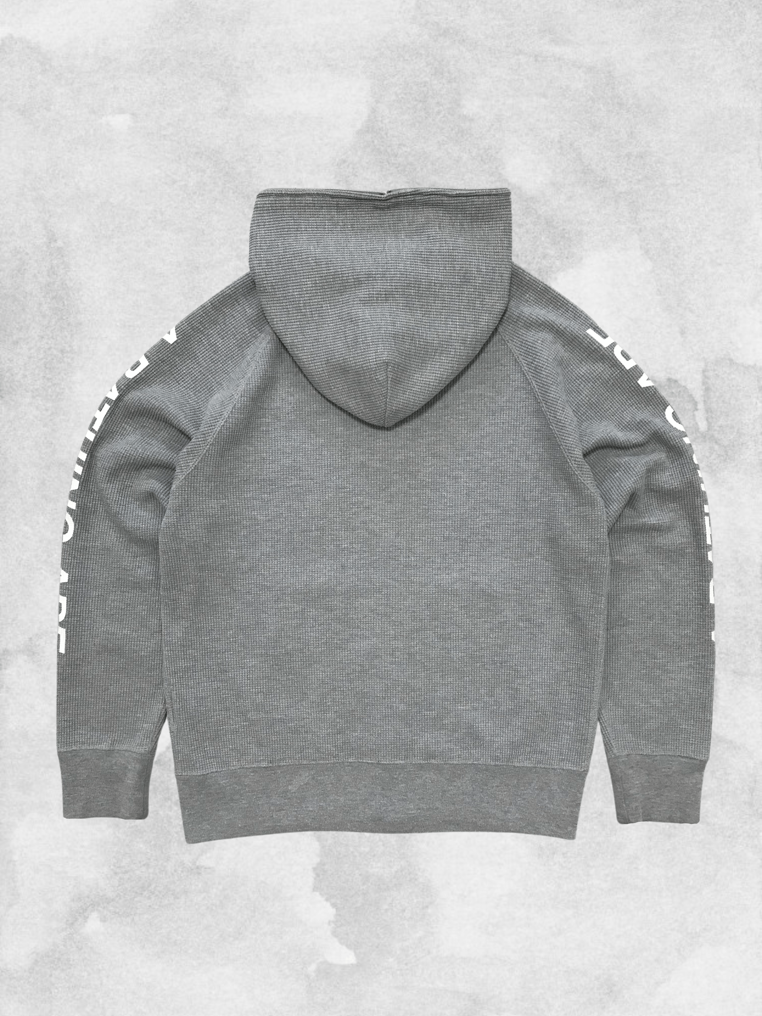 Bape BAPE A BATHING APE Waffle Hoodie Full Zip Thermal Head Gray Size US M / EU 48-50 / 2 - 2 Thumbnail