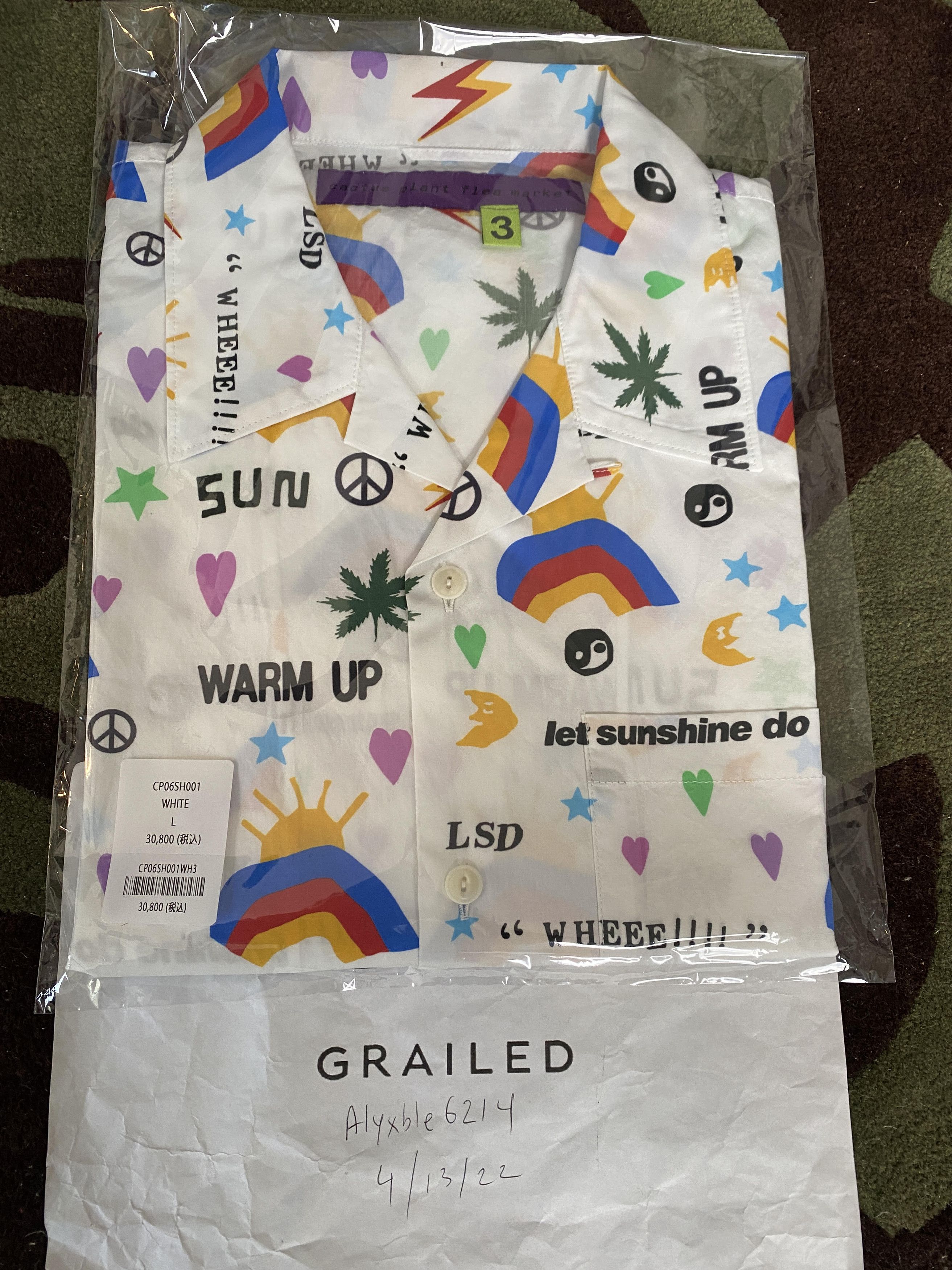 Cactus Plant Flea Market Cactus plant flea market CROP ALOHA LSD SHIRT CPFM Size US L / EU 52-54 / 3 - 1 Thumbnail