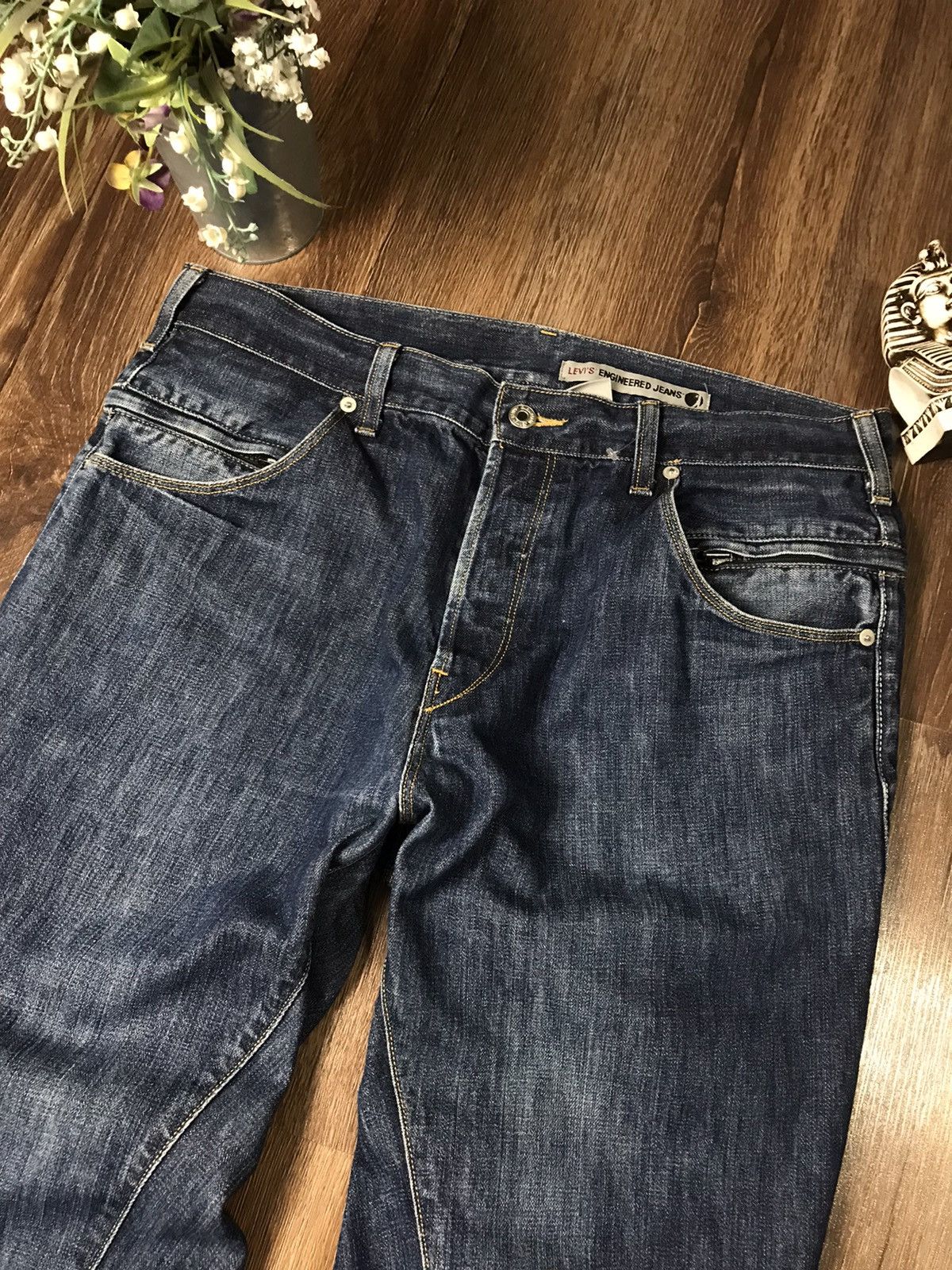 Levi's × Vintage Vintage Levi’s Engineered Jeans Twist blue denim Size US 33 - 3 Thumbnail