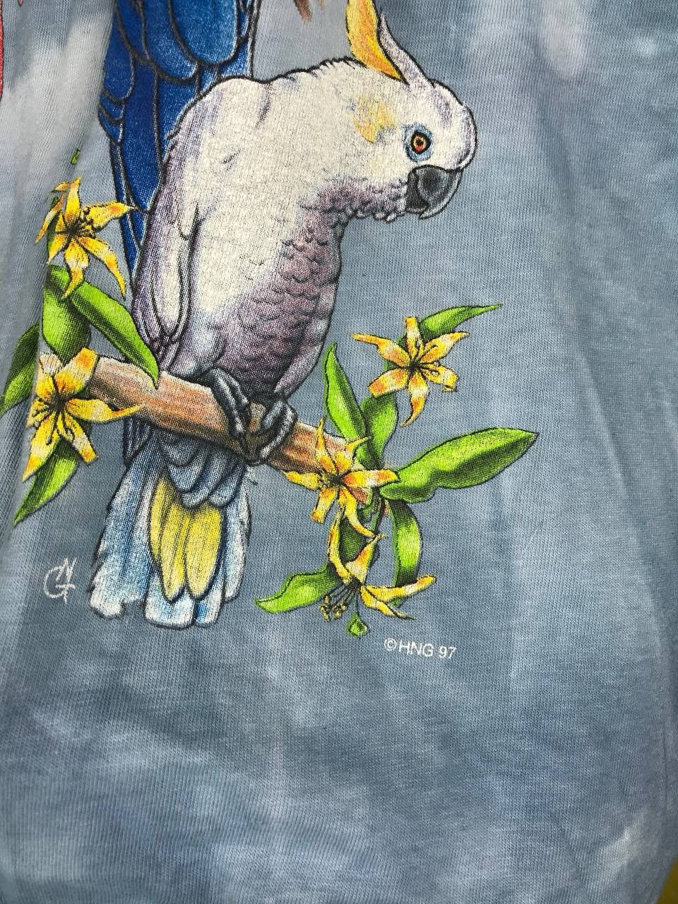 Vintage Parrot 1997 American vintage animal faded tee Size US XL / EU 56 / 4 - 3 Thumbnail