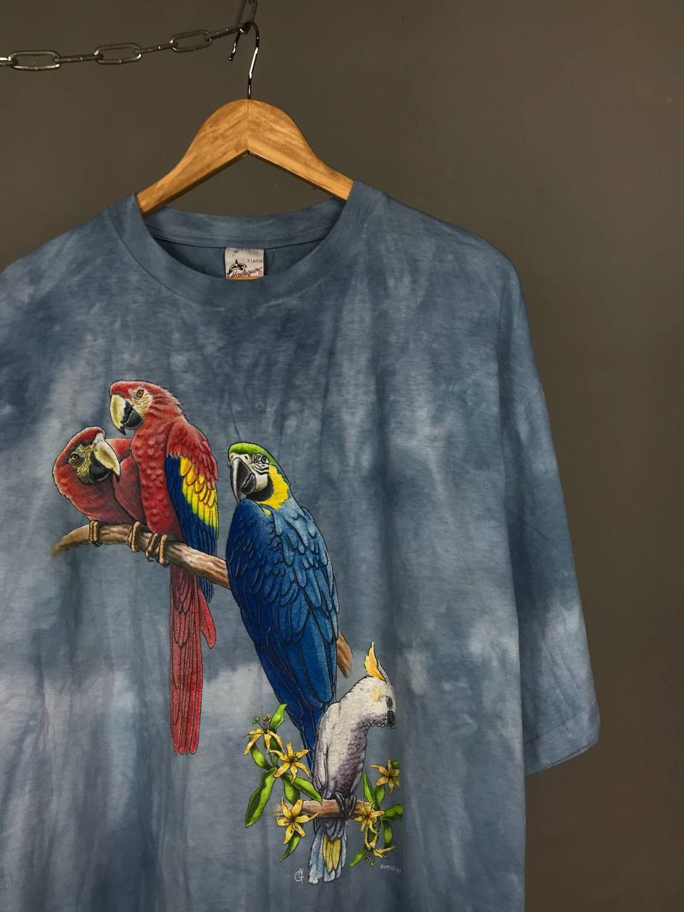 Vintage Parrot 1997 American vintage animal faded tee Size US XL / EU 56 / 4 - 2 Thumbnail