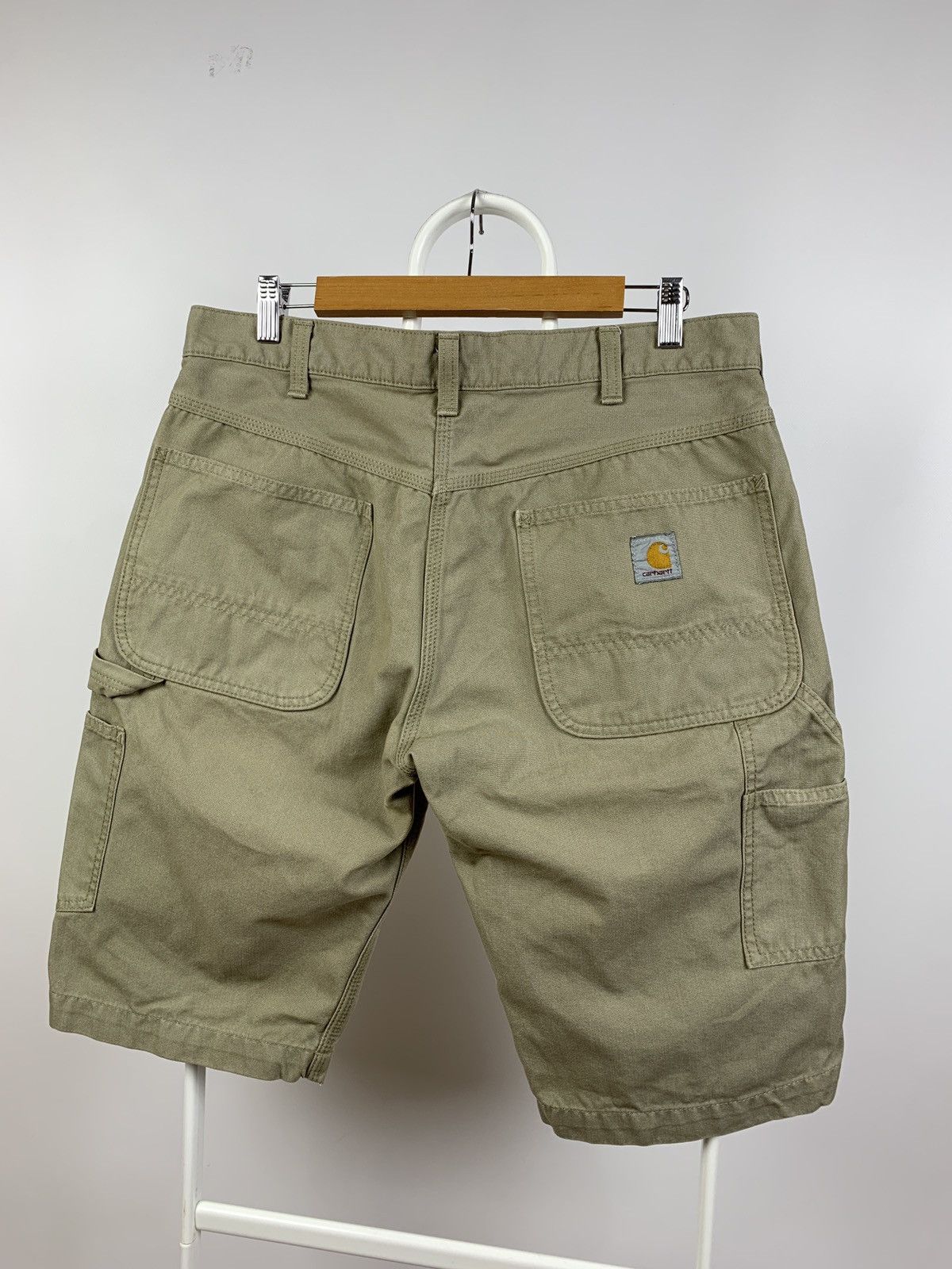 Carhartt Vintage Carhartt Single Knee Beige Cargo Shorts Size US 34 / EU 50 - 1 Thumbnail