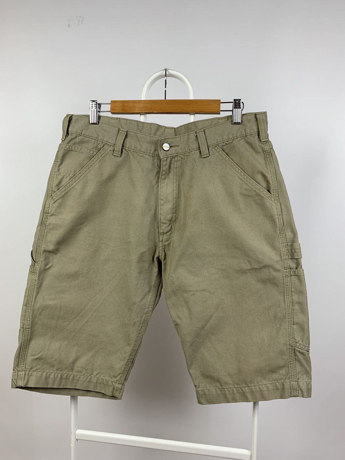 Carhartt Vintage Carhartt Single Knee Beige Cargo Shorts Size US 34 / EU 50 - 2 Thumbnail