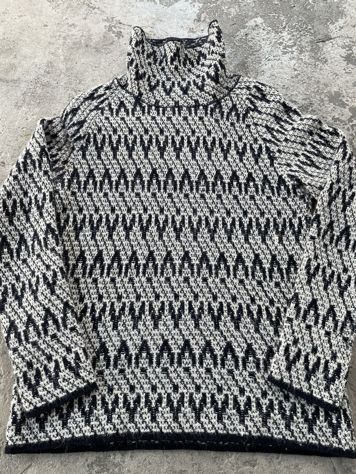 Dries Van Noten Alpaca Wool Turtleneck Sweater Size US M / EU 48-50 / 2 - 1 Thumbnail
