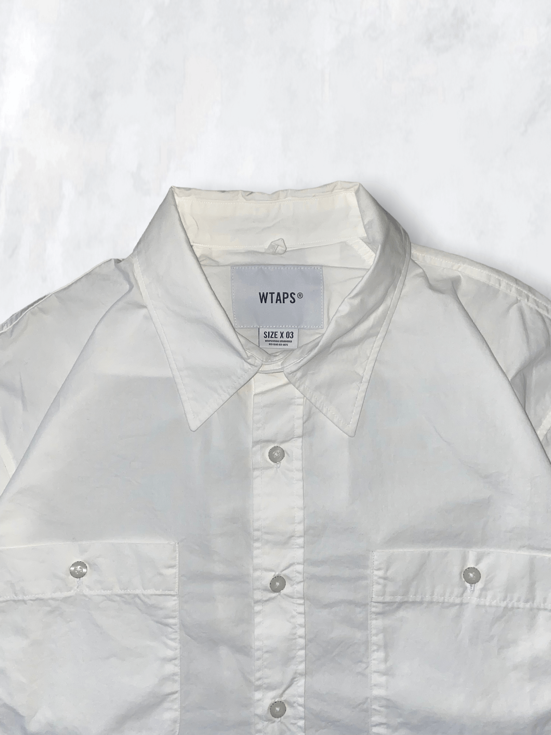 Wtaps Clutch Typewriter Double Pocket Shirt, White Size US L / EU 52-54 / 3 - 2 Thumbnail