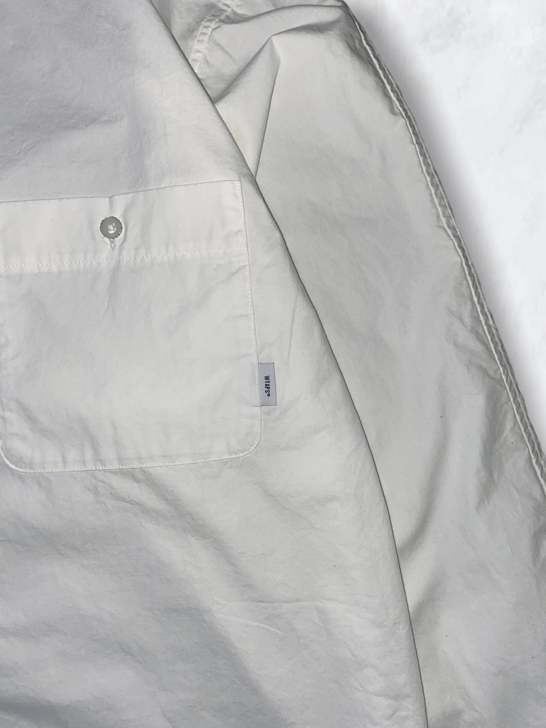Wtaps Clutch Typewriter Double Pocket Shirt, White Size US L / EU 52-54 / 3 - 3 Thumbnail