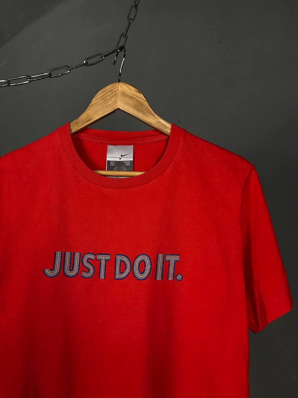 Vintage Nike Just Do It swoosh streetwear vintage center logo tee Size US M / EU 48-50 / 2 - 2 Thumbnail