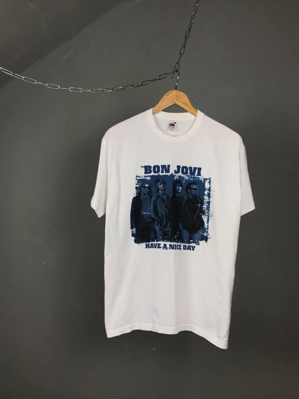Band Tees × Bon Jovi × Vintage Bon Jovi 2005 vintage rock band tour overprinted tee Size US M / EU 48-50 / 2 - 1 Thumbnail