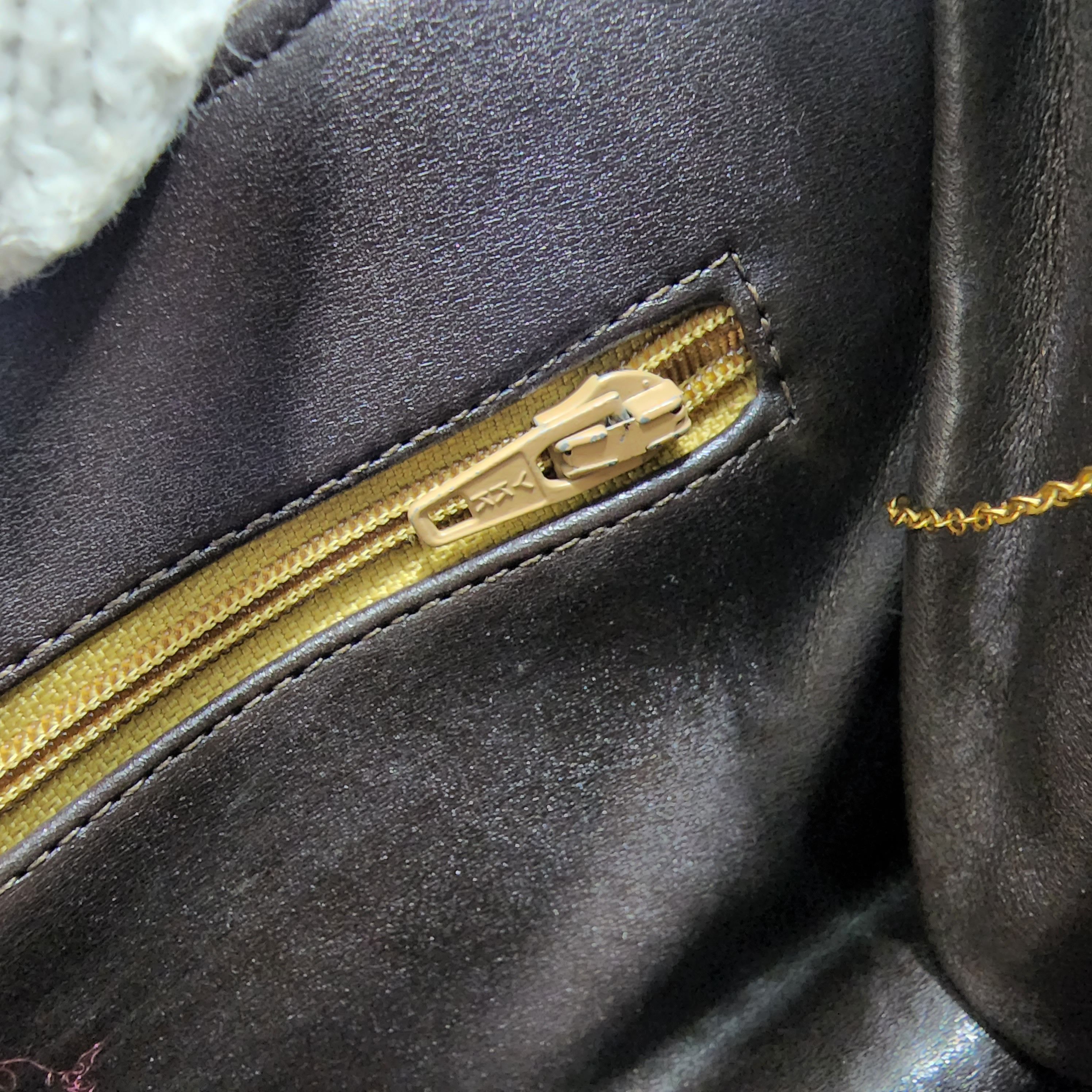Dior × Vintage Dior - Brown Leather w/ Oblique Detail Shoulder Bag Size ONE SIZE - 9 Thumbnail