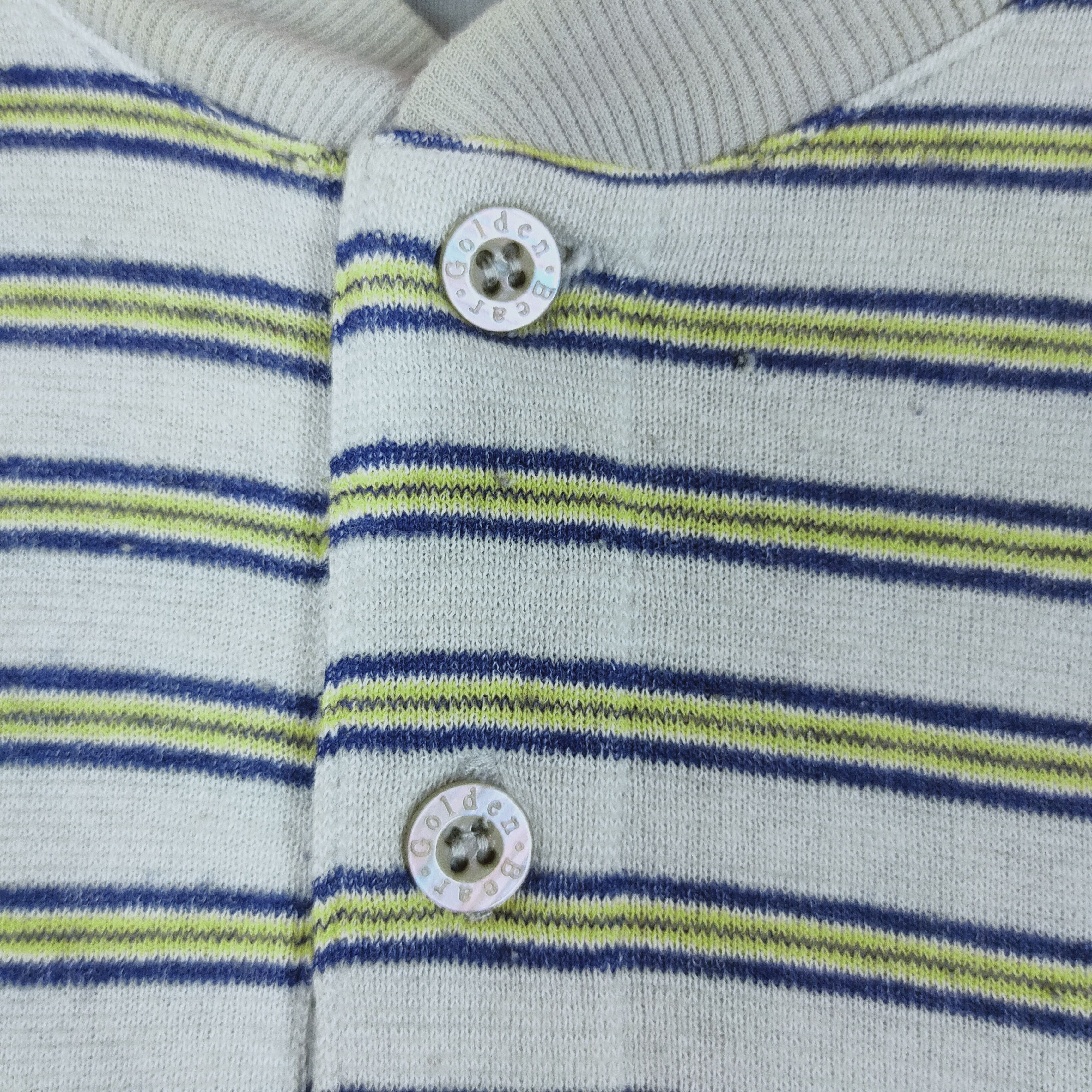 Golden Bear Vintage GOLDEN BEAR Stripe Sweatshirt Single Pocket Embroid Size US L / EU 52-54 / 3 - 3 Thumbnail