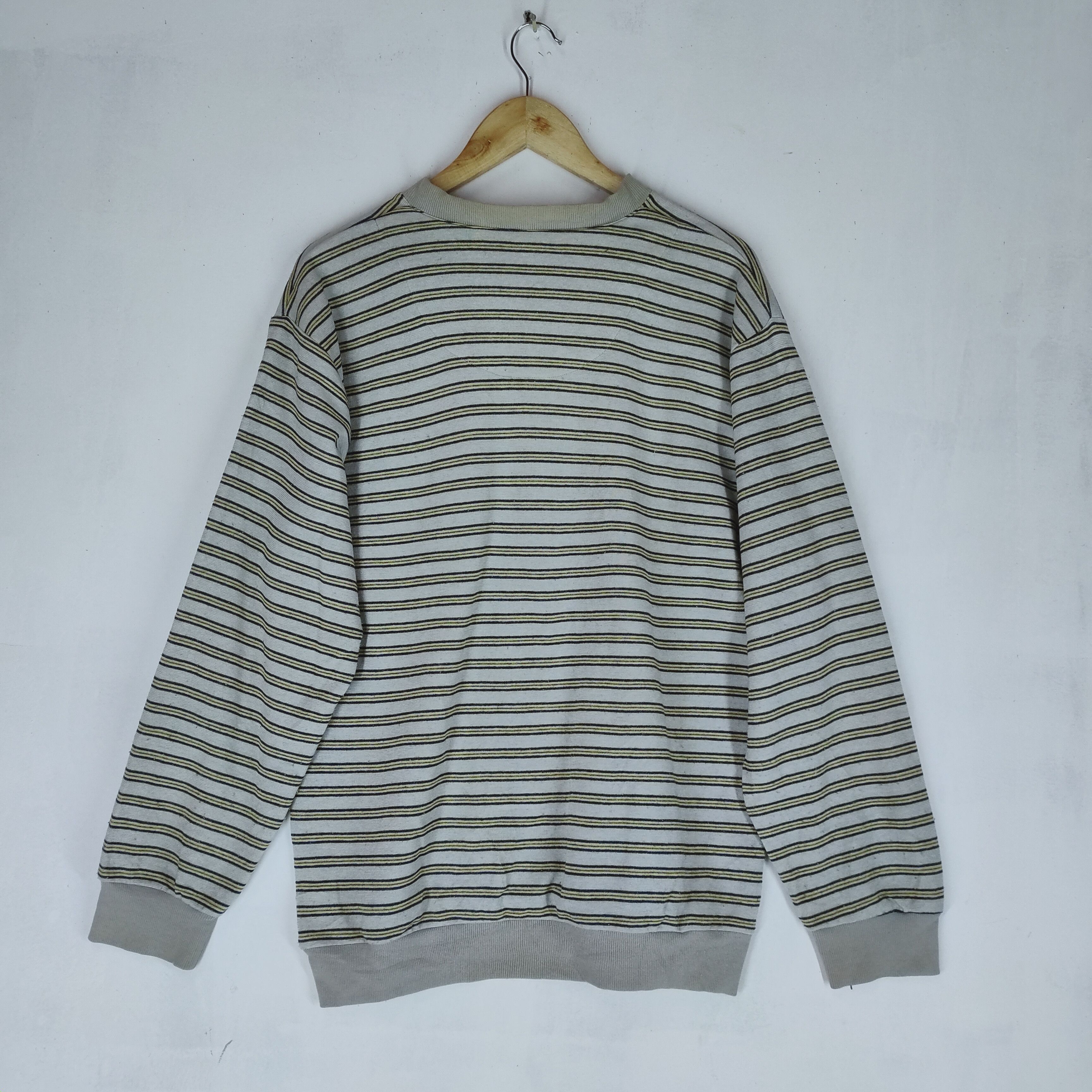 Golden Bear Vintage GOLDEN BEAR Stripe Sweatshirt Single Pocket Embroid Size US L / EU 52-54 / 3 - 7 Thumbnail