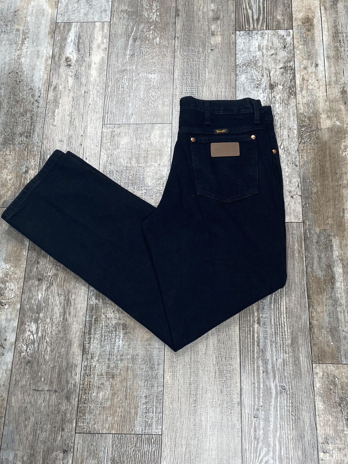 Vintage Vintage Black Wrangler Jeans 34x32 | Grailed