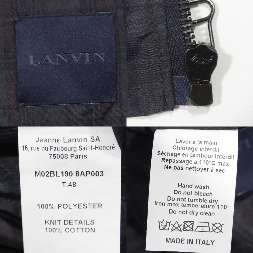 Lanvin Plaid Super Light Bomber Size US M / EU 48-50 / 2 - 10 Thumbnail