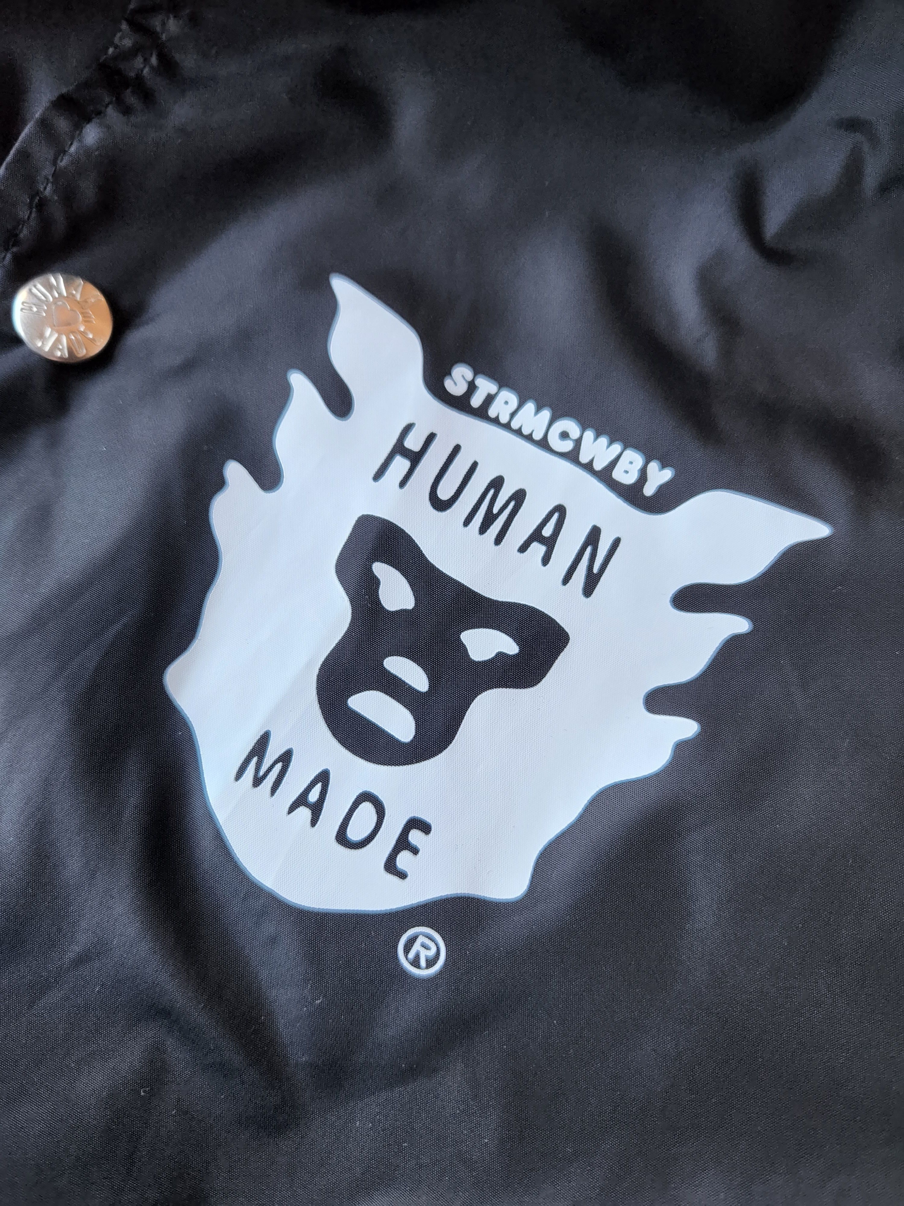Human Made Human Made STRMCWBY Coach Jacket Nigo Black Sz Small Size US S / EU 44-46 / 1 - 2 Thumbnail