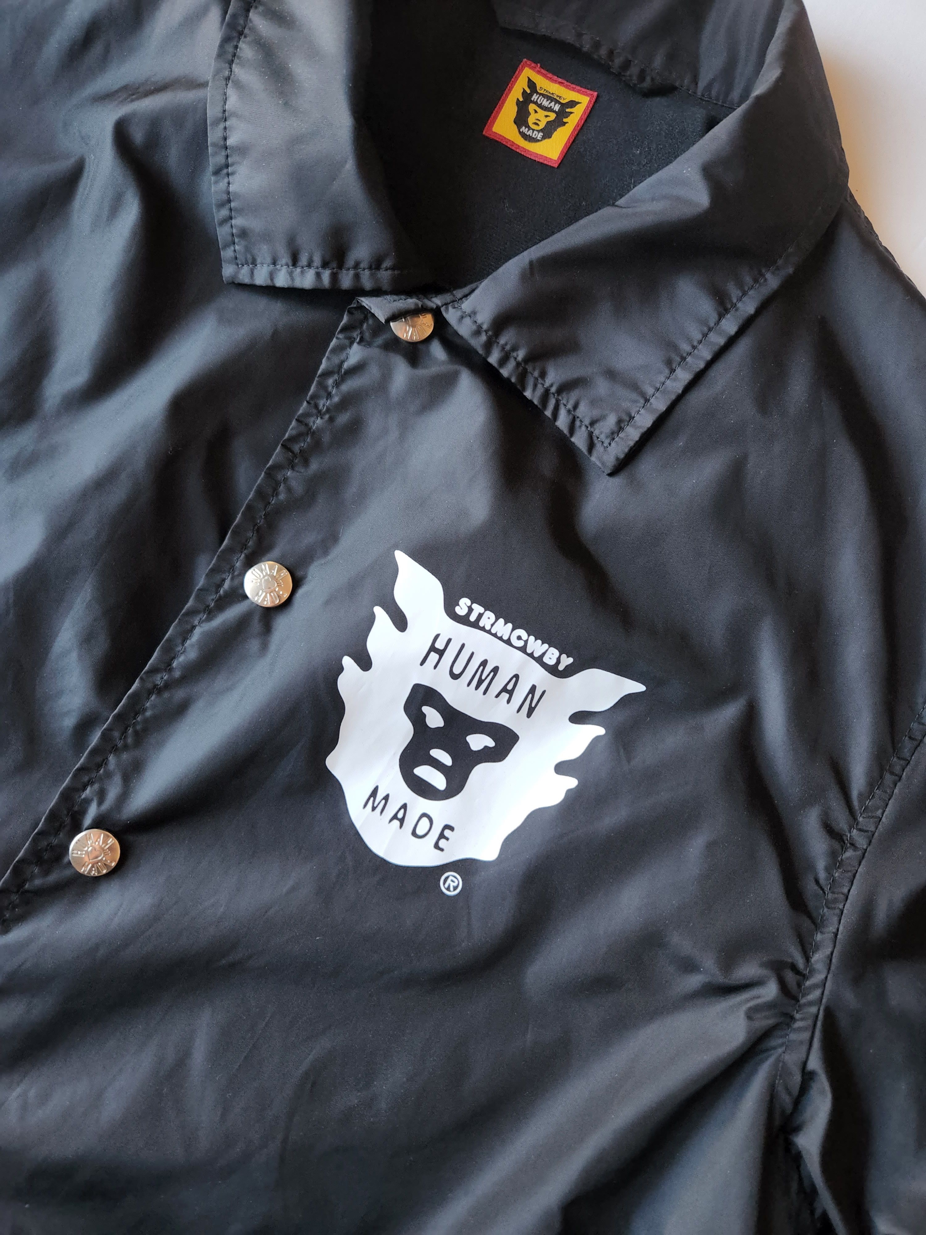 Human Made Human Made STRMCWBY Coach Jacket Nigo Black Sz Small Size US S / EU 44-46 / 1 - 7 Thumbnail