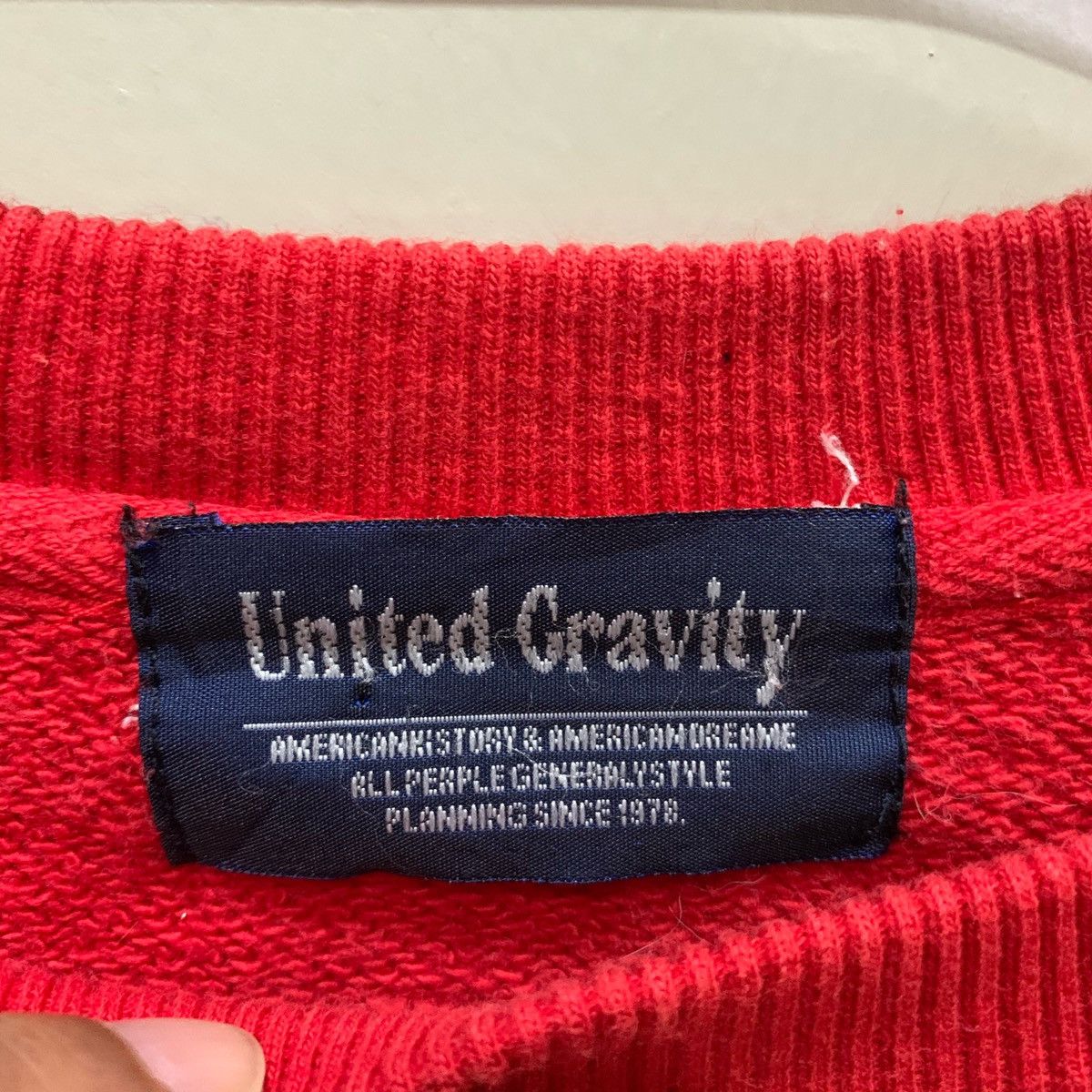 Japanese Brand × Vintage UNITED GRAVITY EXTRIMIST Sweatshirts Size L Size US L / EU 52-54 / 3 - 4 Thumbnail