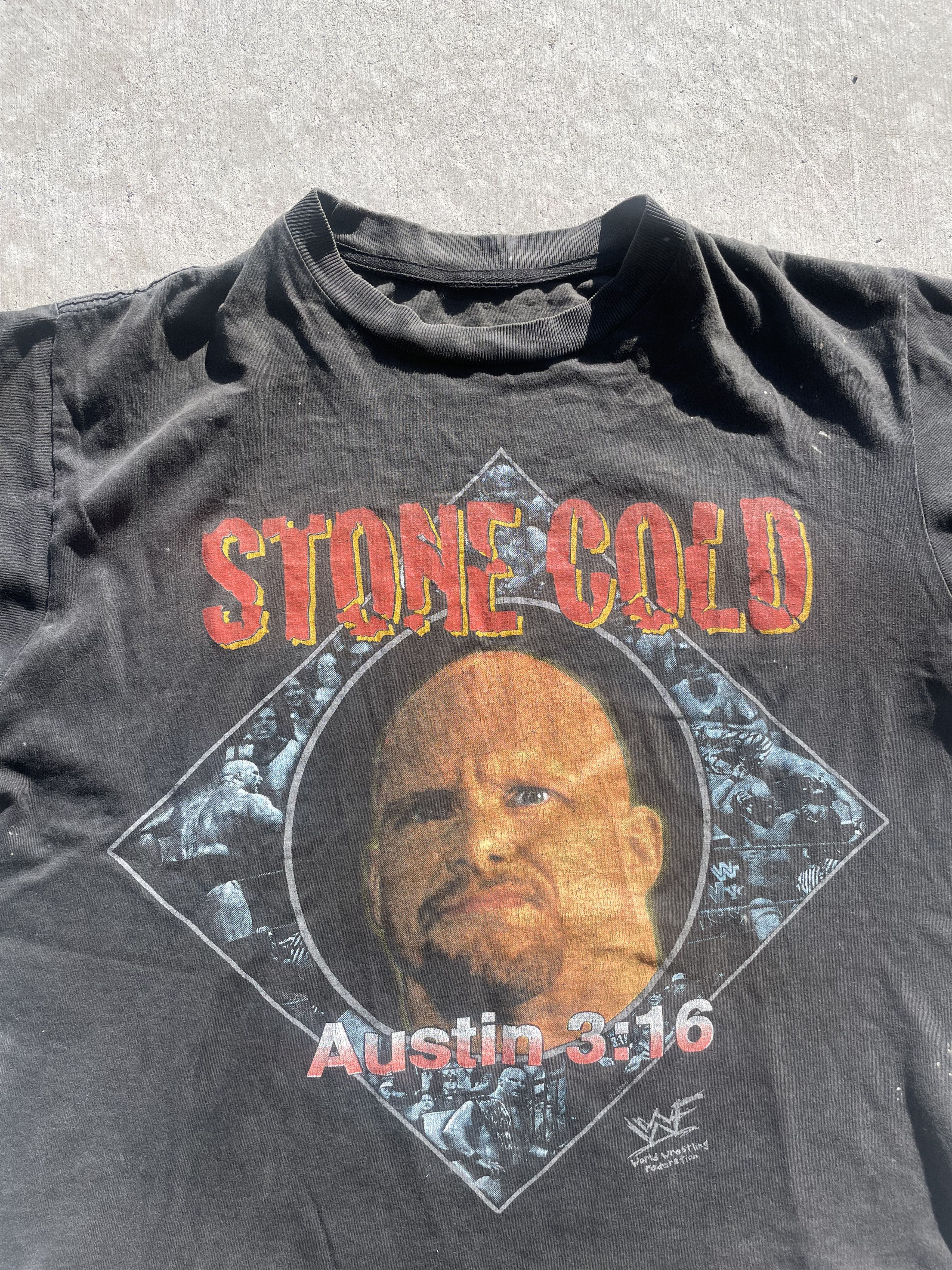 Vintage Vintage stone cold Steve Austin tshirt Size US M / EU 48-50 / 2 - 2 Thumbnail