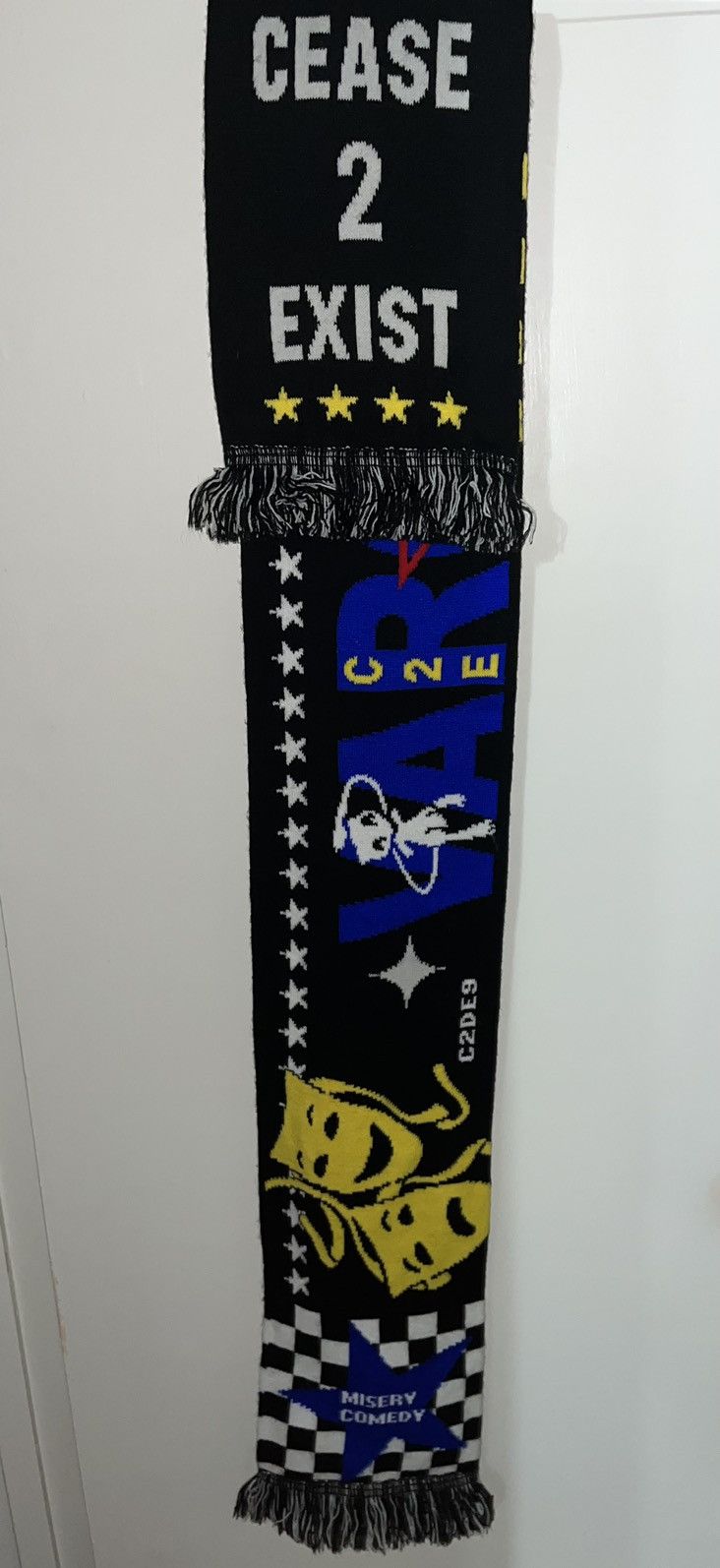 Drain Gang × Sad Boys Drain gang / varg2tm / bladee 2022 worldtour scarf Size ONE SIZE - 6 Thumbnail