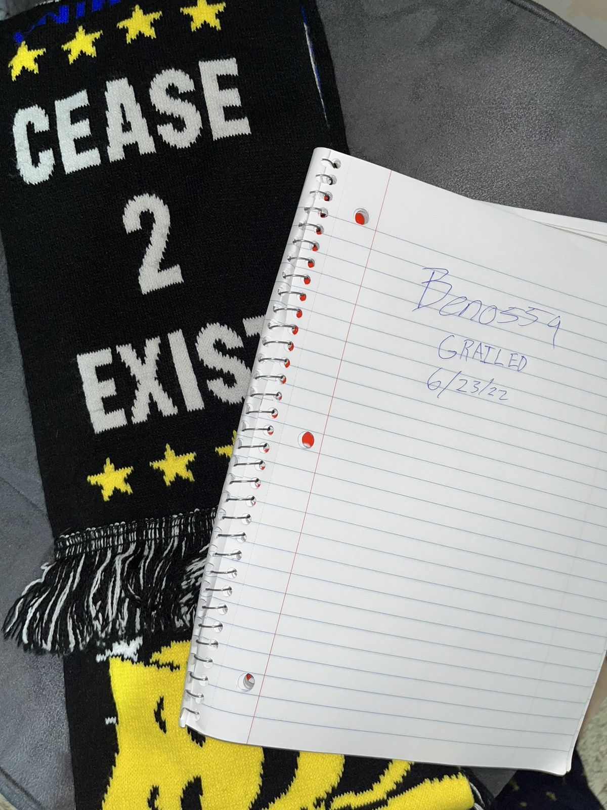 Drain Gang × Sad Boys Drain gang / varg2tm / bladee 2022 worldtour scarf Size ONE SIZE - 7 Thumbnail