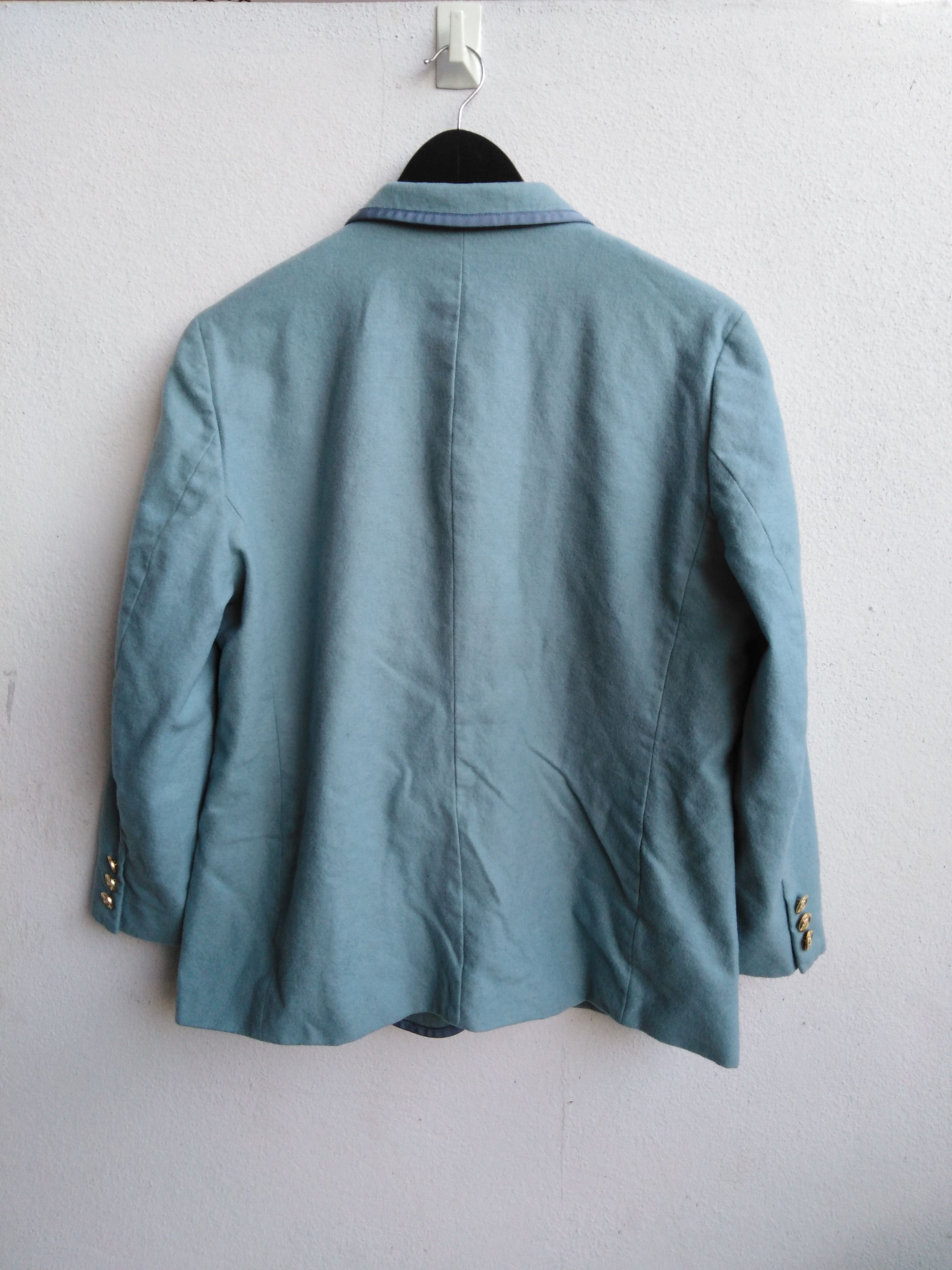 Burberry Burberry Blue Soft Wool Blazer Size 38S - 3 Thumbnail