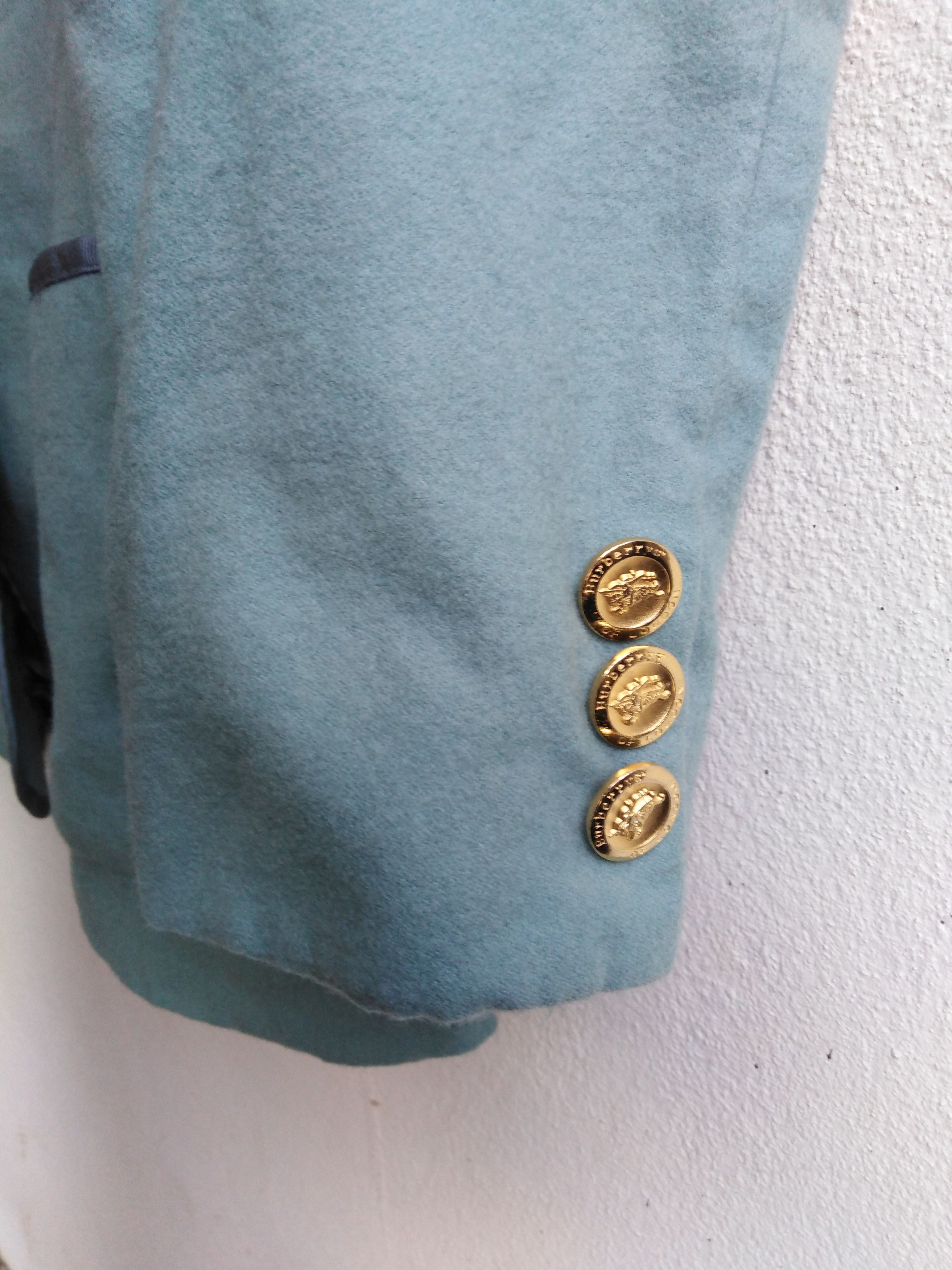 Burberry Burberry Blue Soft Wool Blazer Size 38S - 6 Thumbnail