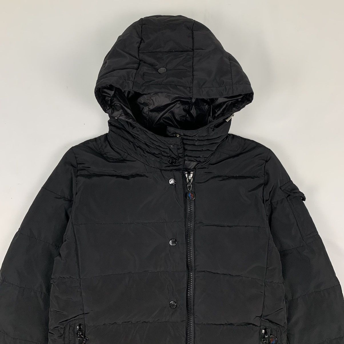 Moncler Vintage Moncler Puffer Hoodie Jacket Size US S / EU 44-46 / 1 - 4 Thumbnail