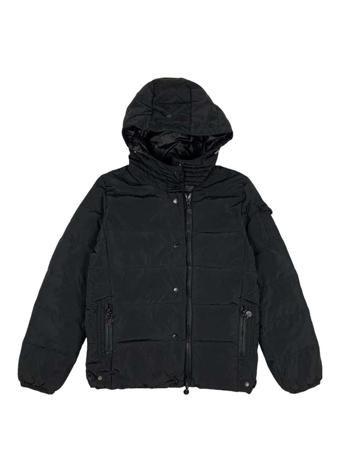 Moncler Vintage Moncler Puffer Hoodie Jacket Size US S / EU 44-46 / 1 - 1 Thumbnail