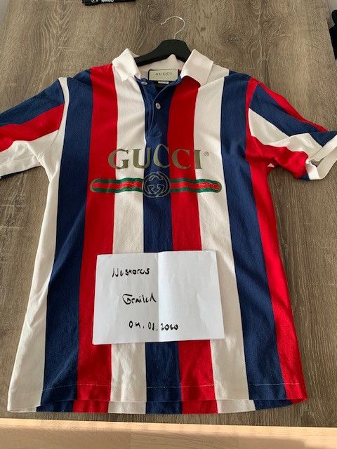 Gucci Gucci Men's Striped Piqué Polo Shirt Size US S / EU 44-46 / 1 - 1 Thumbnail