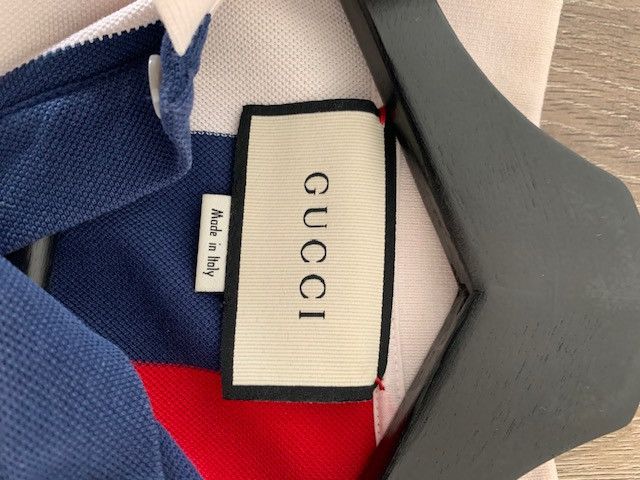Gucci Gucci Men's Striped Piqué Polo Shirt Size US S / EU 44-46 / 1 - 3 Thumbnail