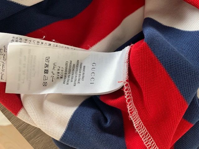 Gucci Gucci Men's Striped Piqué Polo Shirt Size US S / EU 44-46 / 1 - 4 Thumbnail