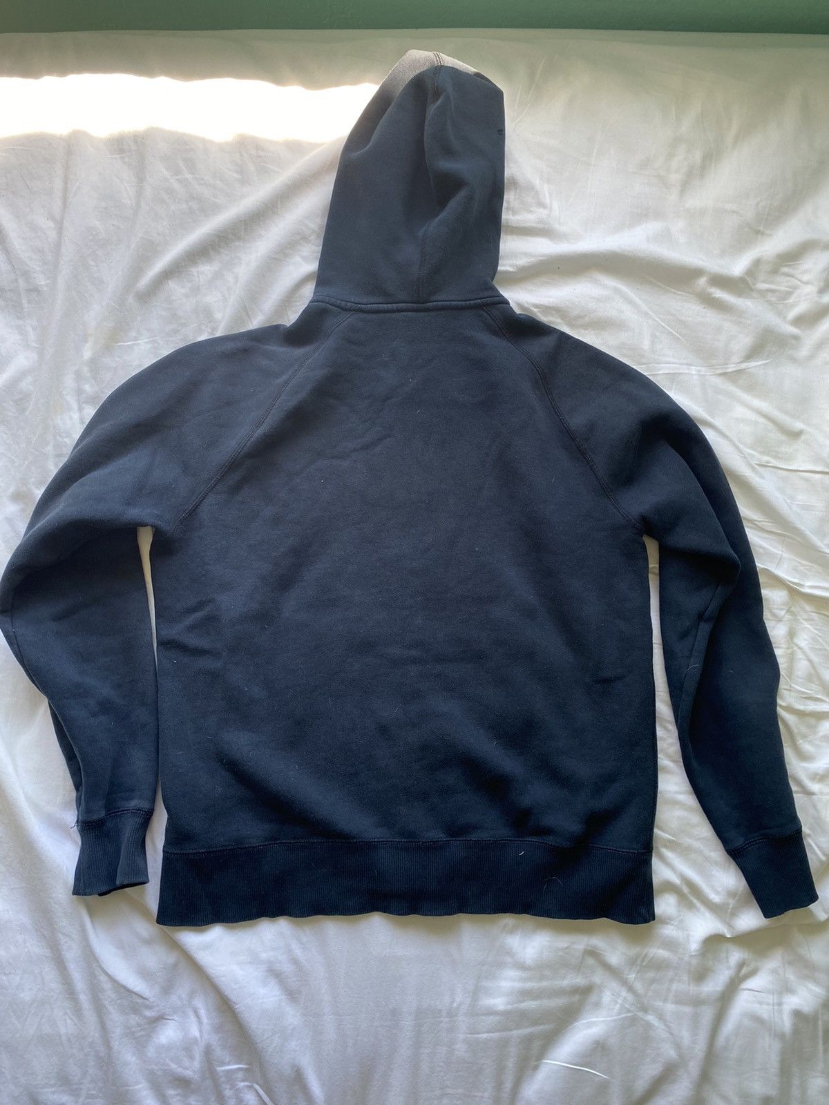 Nike × Vintage Black Nike Zip Up Silver Tag Hoodie Size US L / EU 52-54 / 3 - 6 Thumbnail