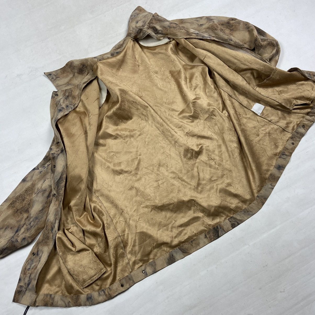 Japanese Brand 1980s LATEX ARTIFICIAL LEATHER COACH JACKET - LOT № 2098 Size US XL / EU 56 / 4 - 12 Thumbnail