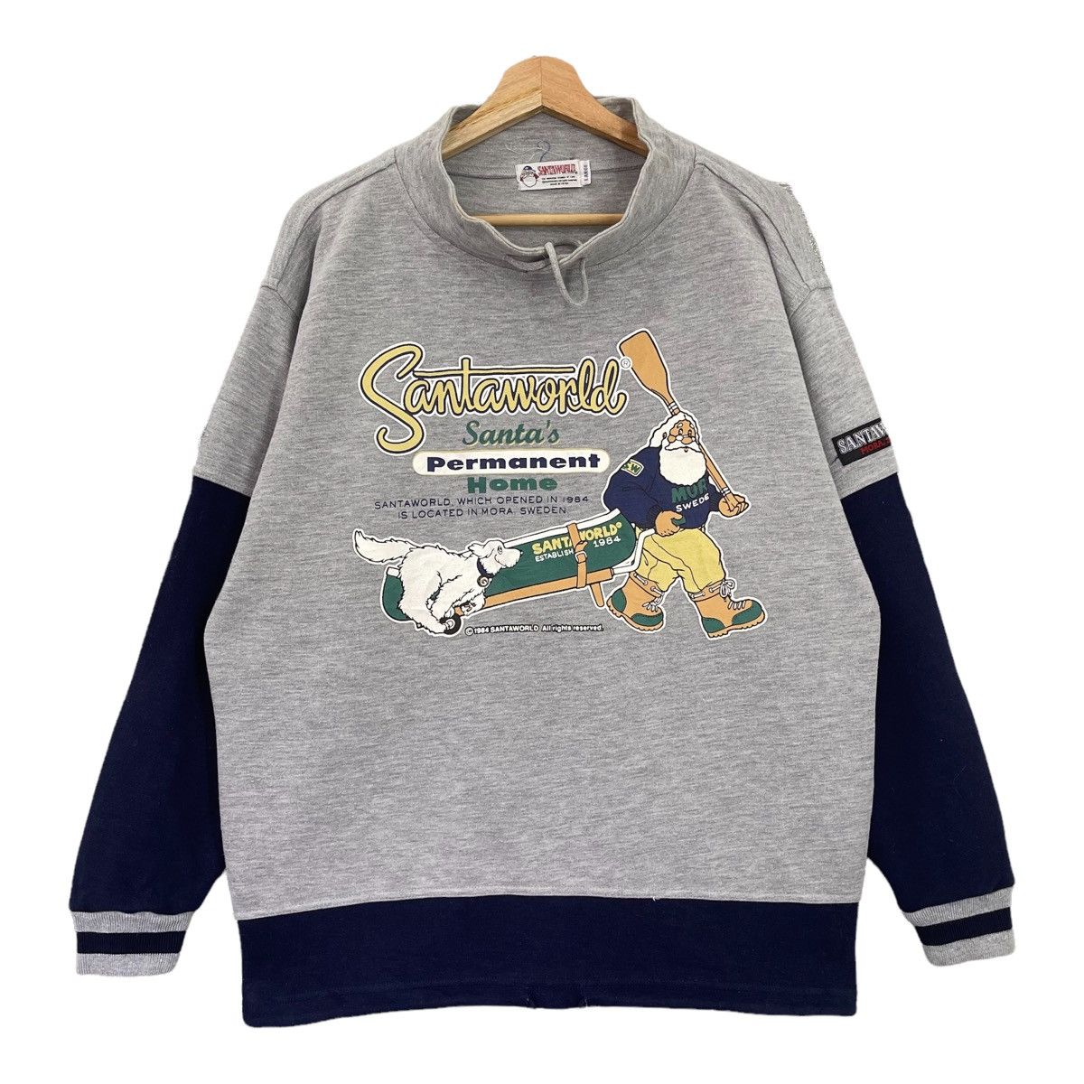 Captain Santors Vintage 90’s Santa World Big Logo Crewneck Sweatshirt Size L Size US L / EU 52-54 / 3 - 1 Thumbnail