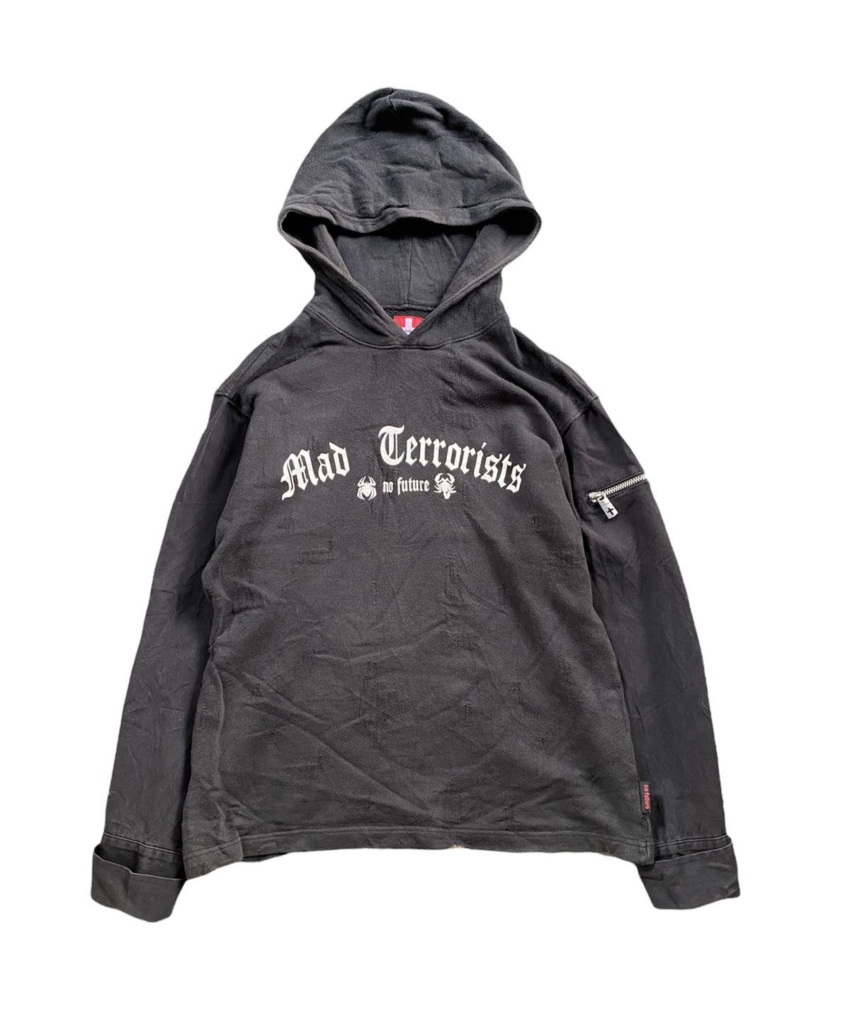 No Future No Future Mad terrorists hybrid distressed hoodie Size US M / EU 48-50 / 2 - 1 Thumbnail