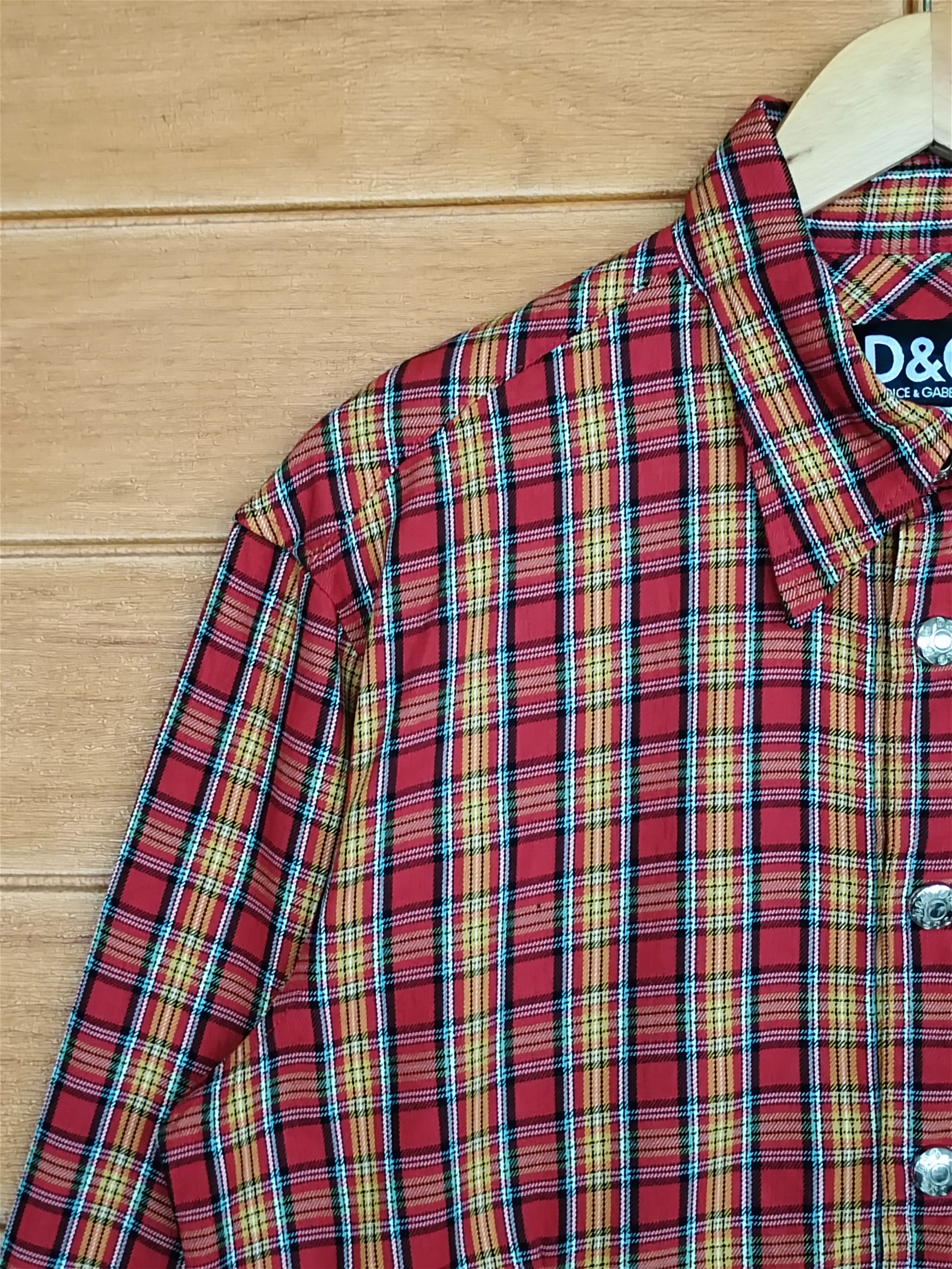 Dolce & Gabbana Dolce & Gabbana Checkered Plaid Button Shirt Size US M / EU 48-50 / 2 - 5 Thumbnail