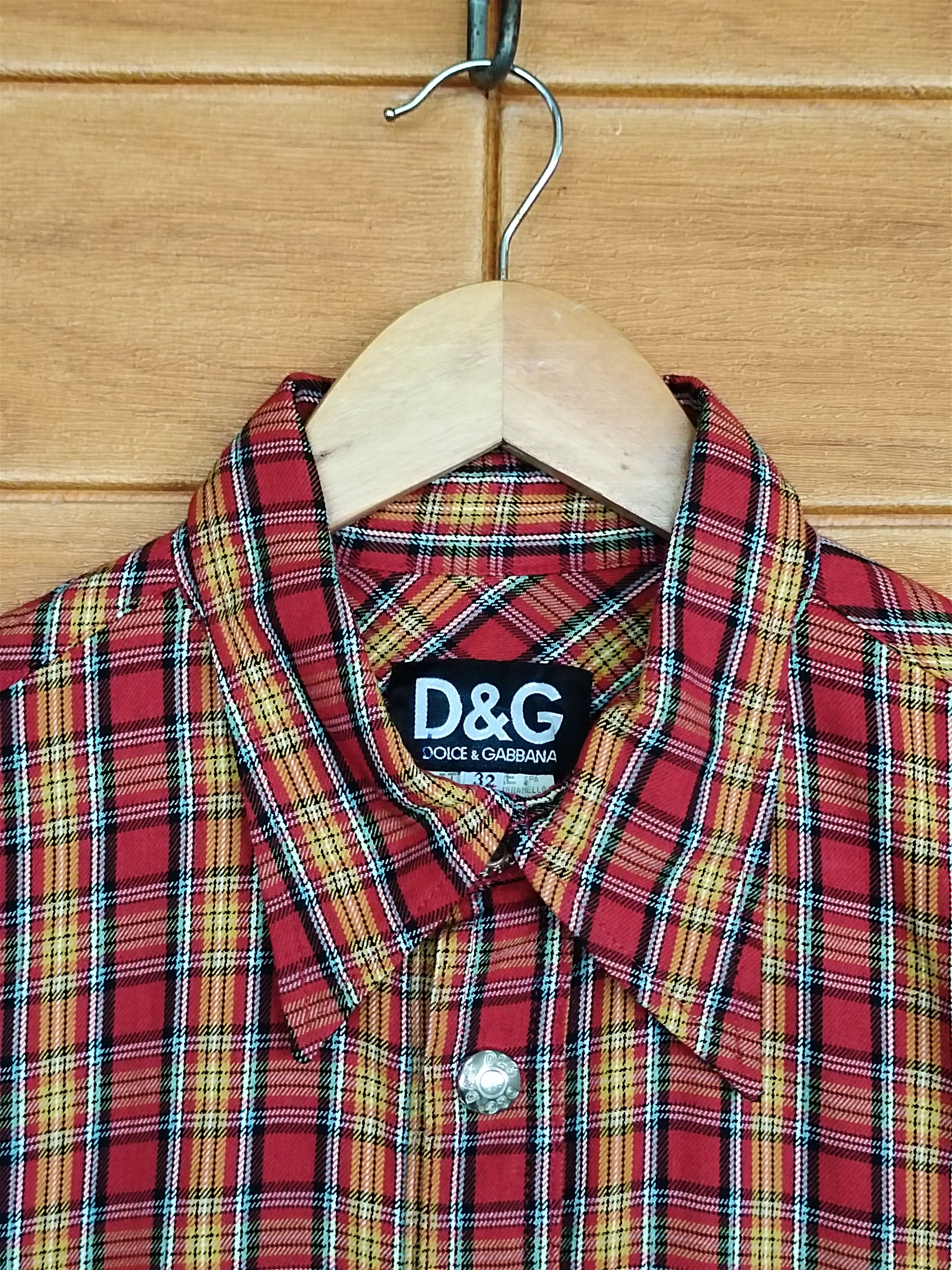Dolce & Gabbana Dolce & Gabbana Checkered Plaid Button Shirt Size US M / EU 48-50 / 2 - 3 Thumbnail