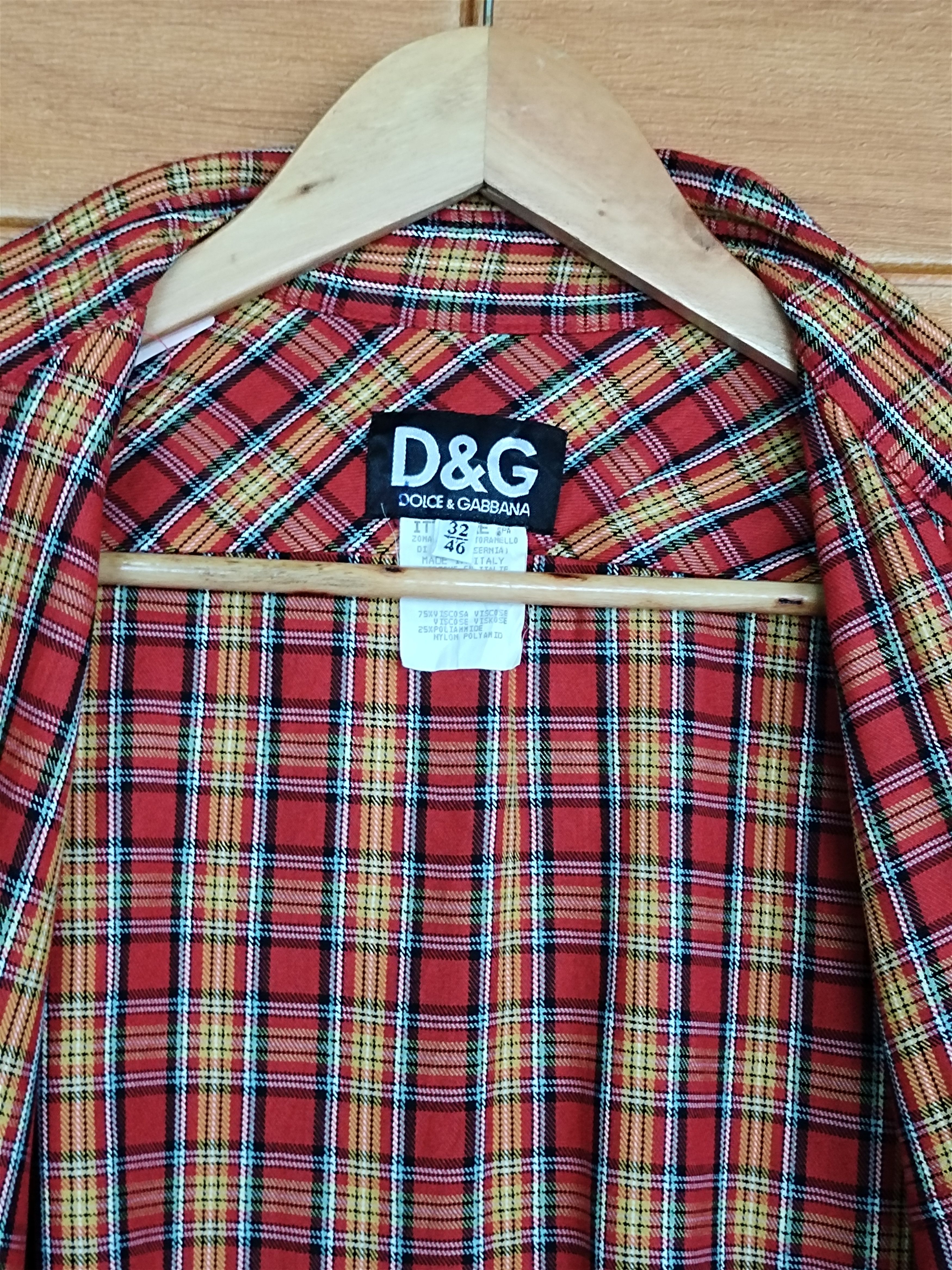 Dolce & Gabbana Dolce & Gabbana Checkered Plaid Button Shirt Size US M / EU 48-50 / 2 - 14 Thumbnail