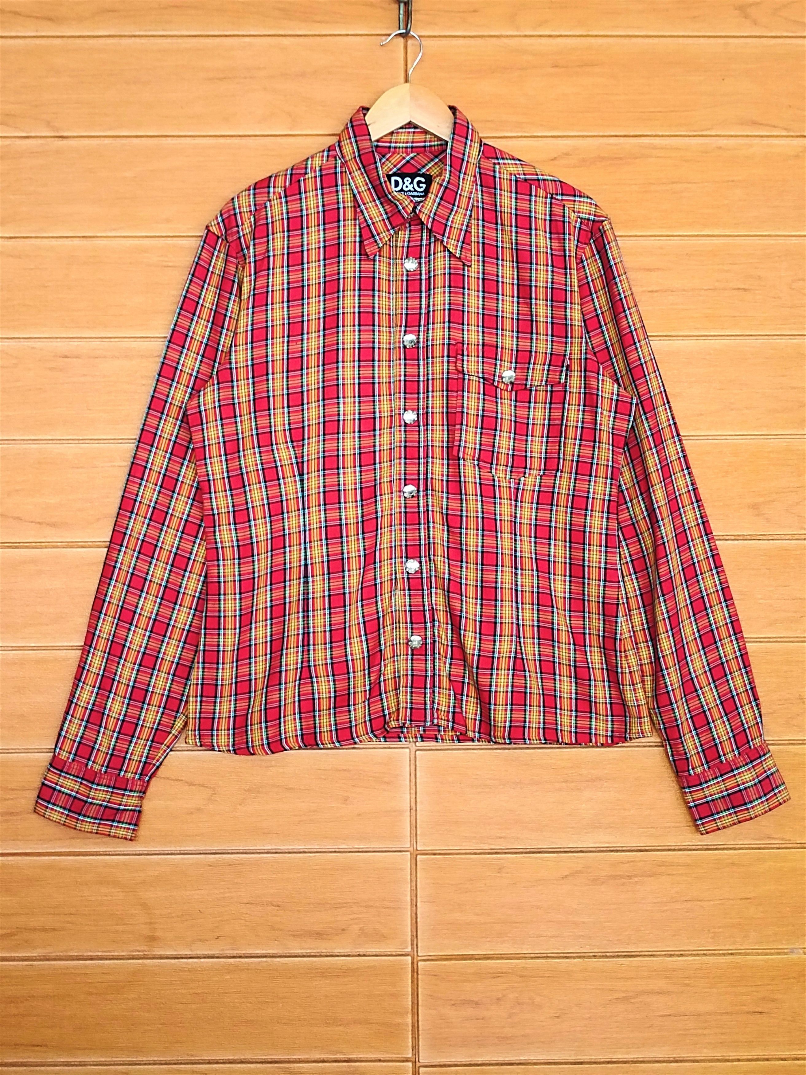 Dolce & Gabbana Dolce & Gabbana Checkered Plaid Button Shirt Size US M / EU 48-50 / 2 - 1 Thumbnail