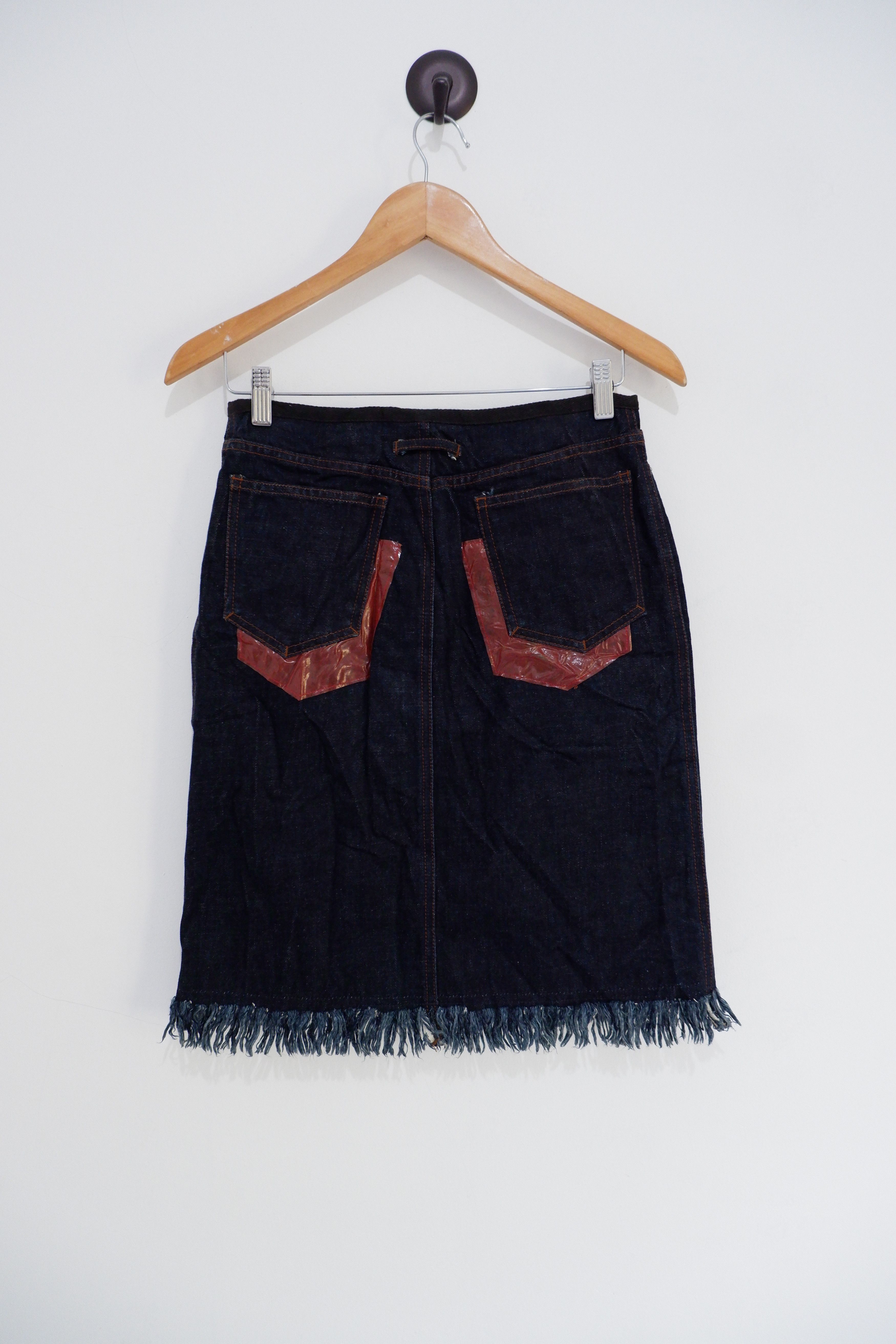 Jean Paul Gaultier Vintage Jean Paul Gaultier FEMME PVC Pocket Skirt Size 29" - 1 Thumbnail